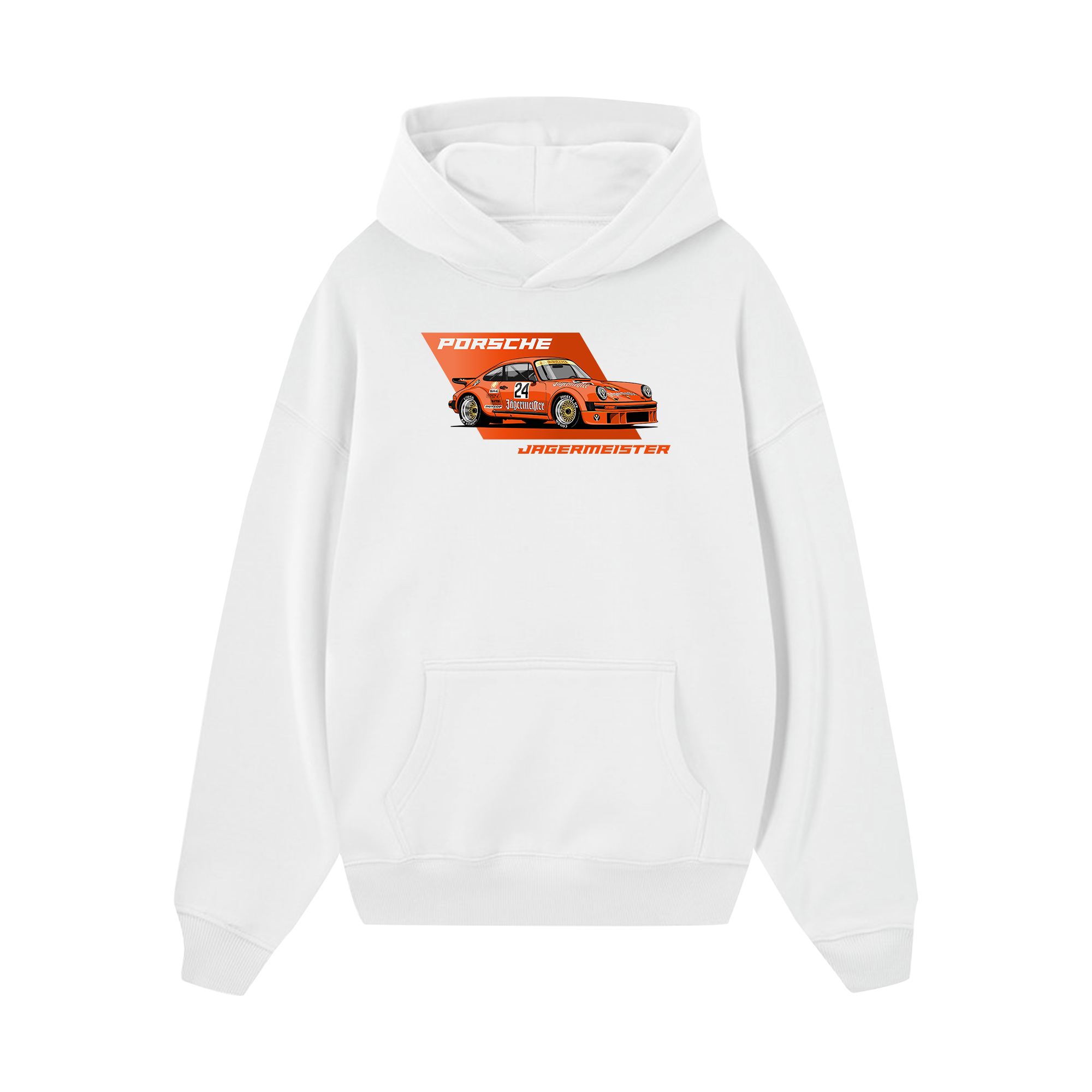 Porsche Flamboyant Orange Jagermeister Hoodie