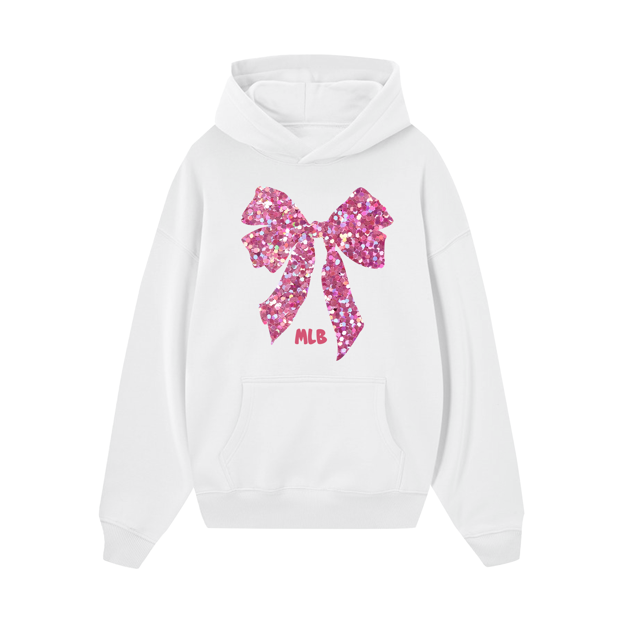 MLB Floral Gliiter Ribbon Hoodie