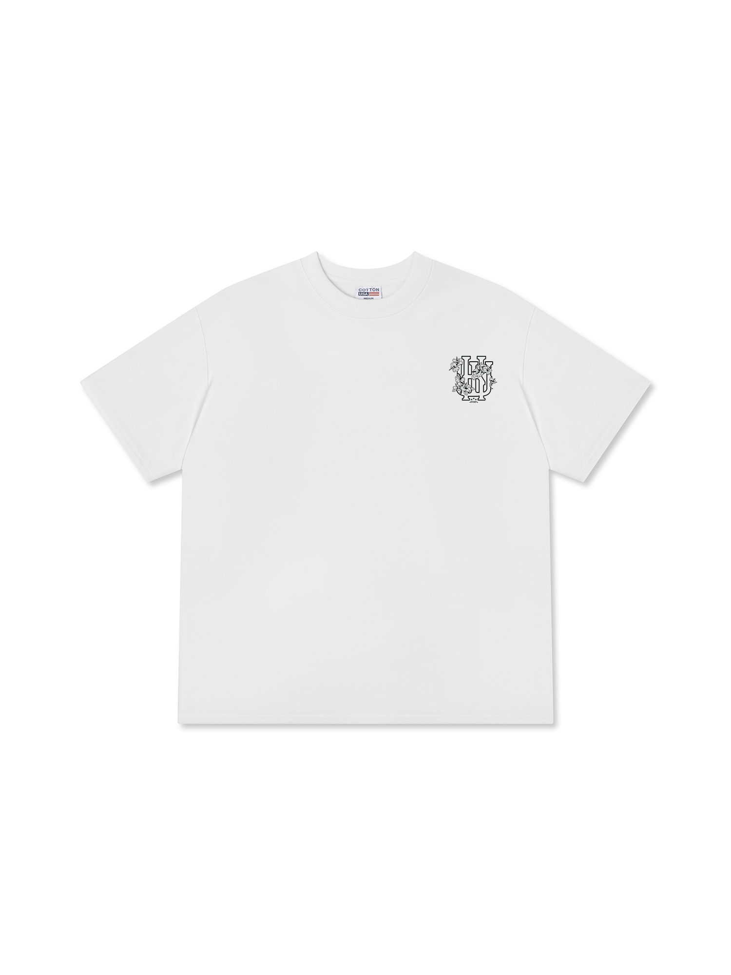 Áo Thun Relaxed Fit Master Baseball  Flower Black White