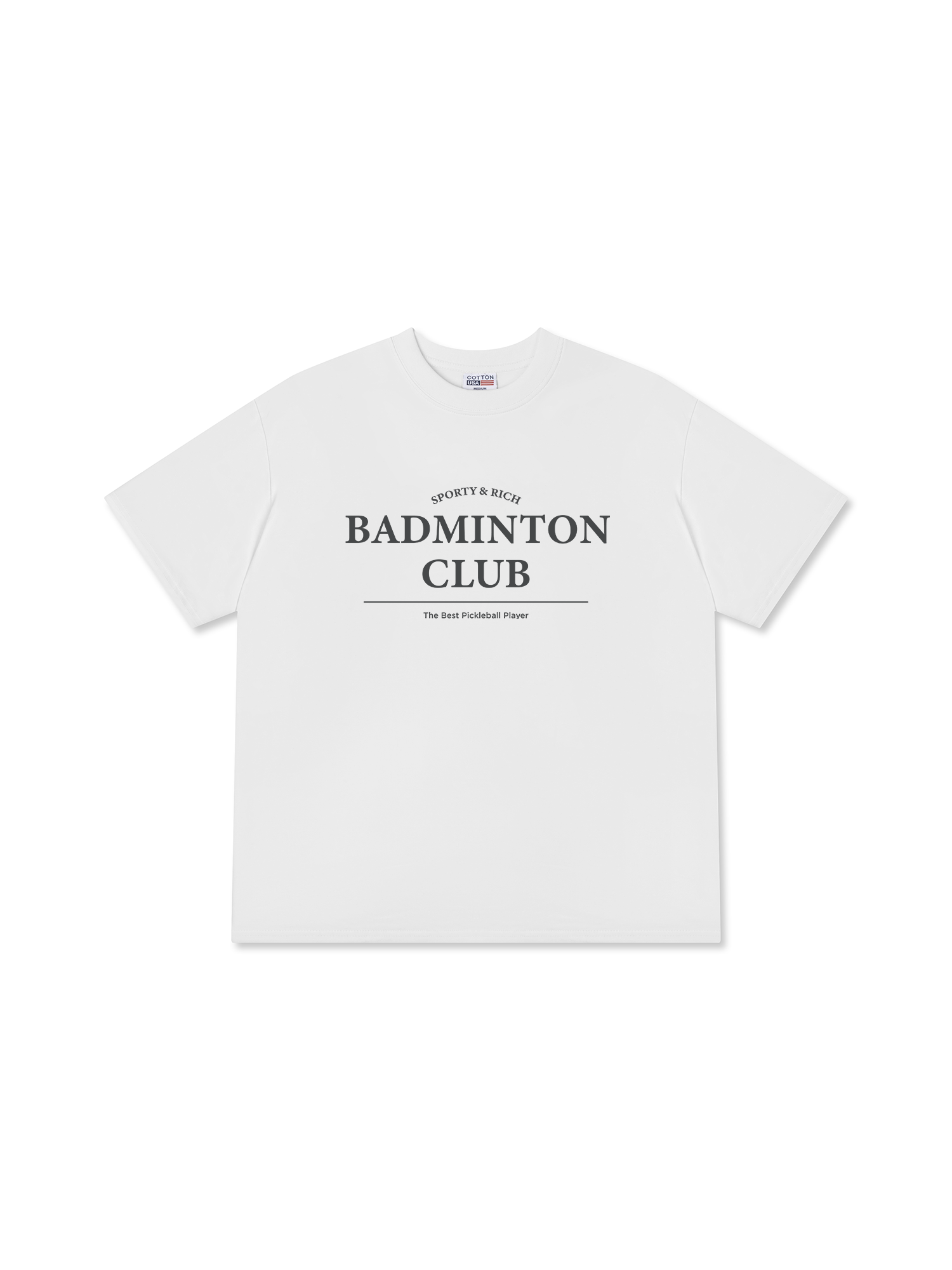 Áo Thun Relaxed Fit Sporty&Rich Badminton Club