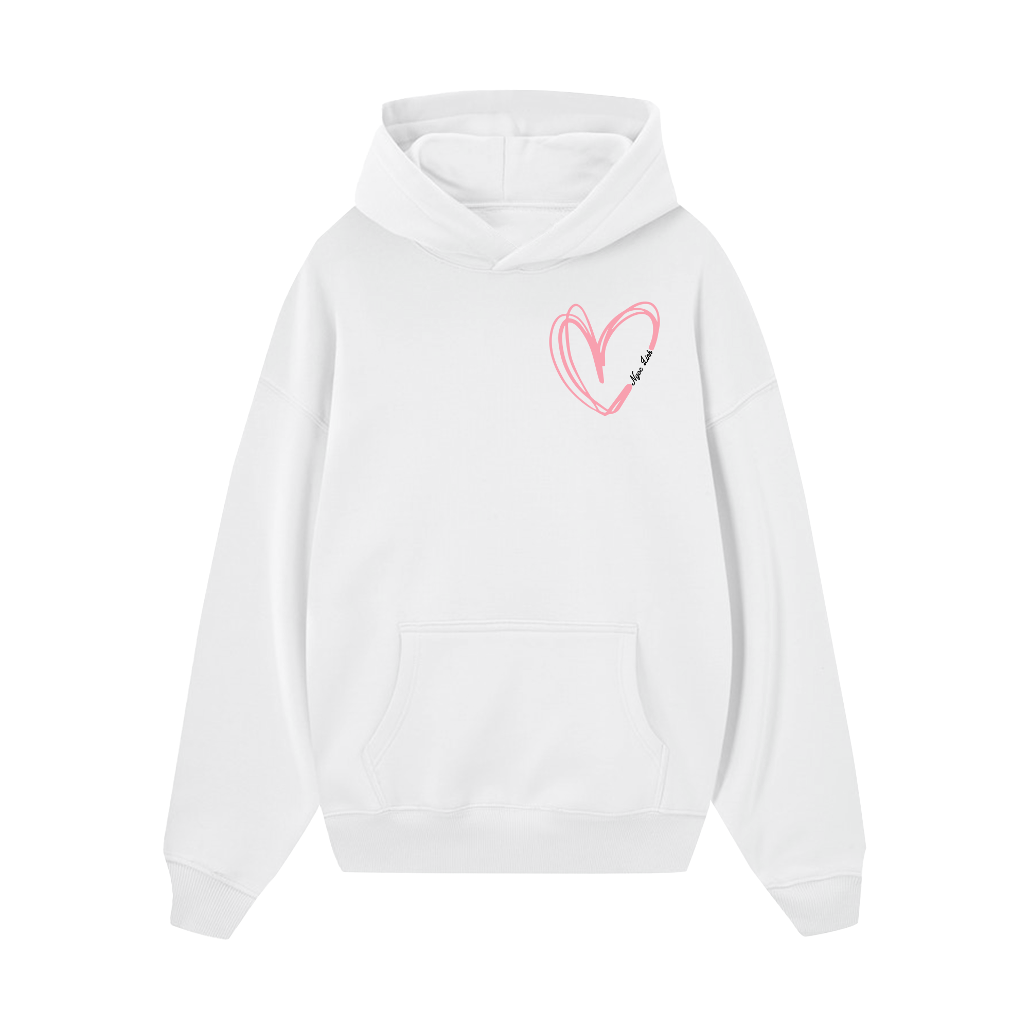 Custom Couple Heart Hoodie