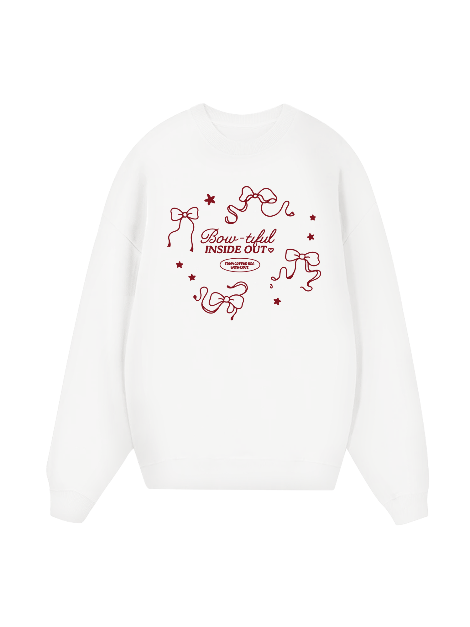 Cute Red Bow Sweater