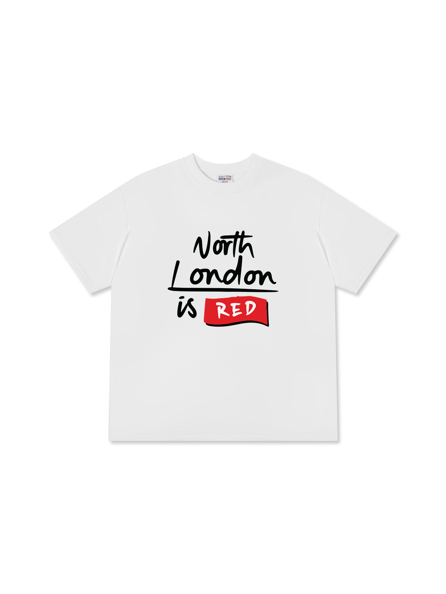 Áo Thun Relaxed Fit Soccer North London Is Red