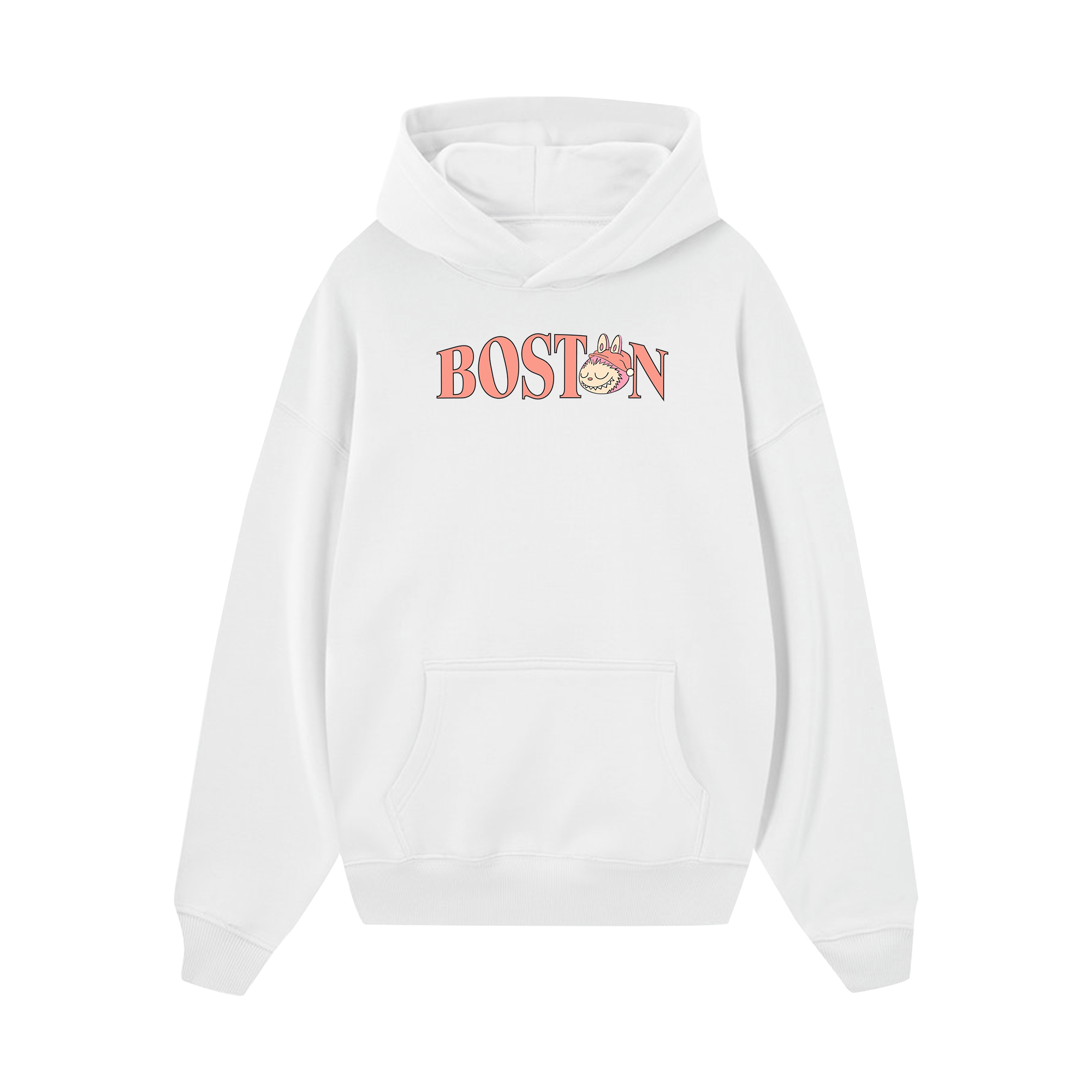 MLB Labubu Pink Pijama Boston Hoodie