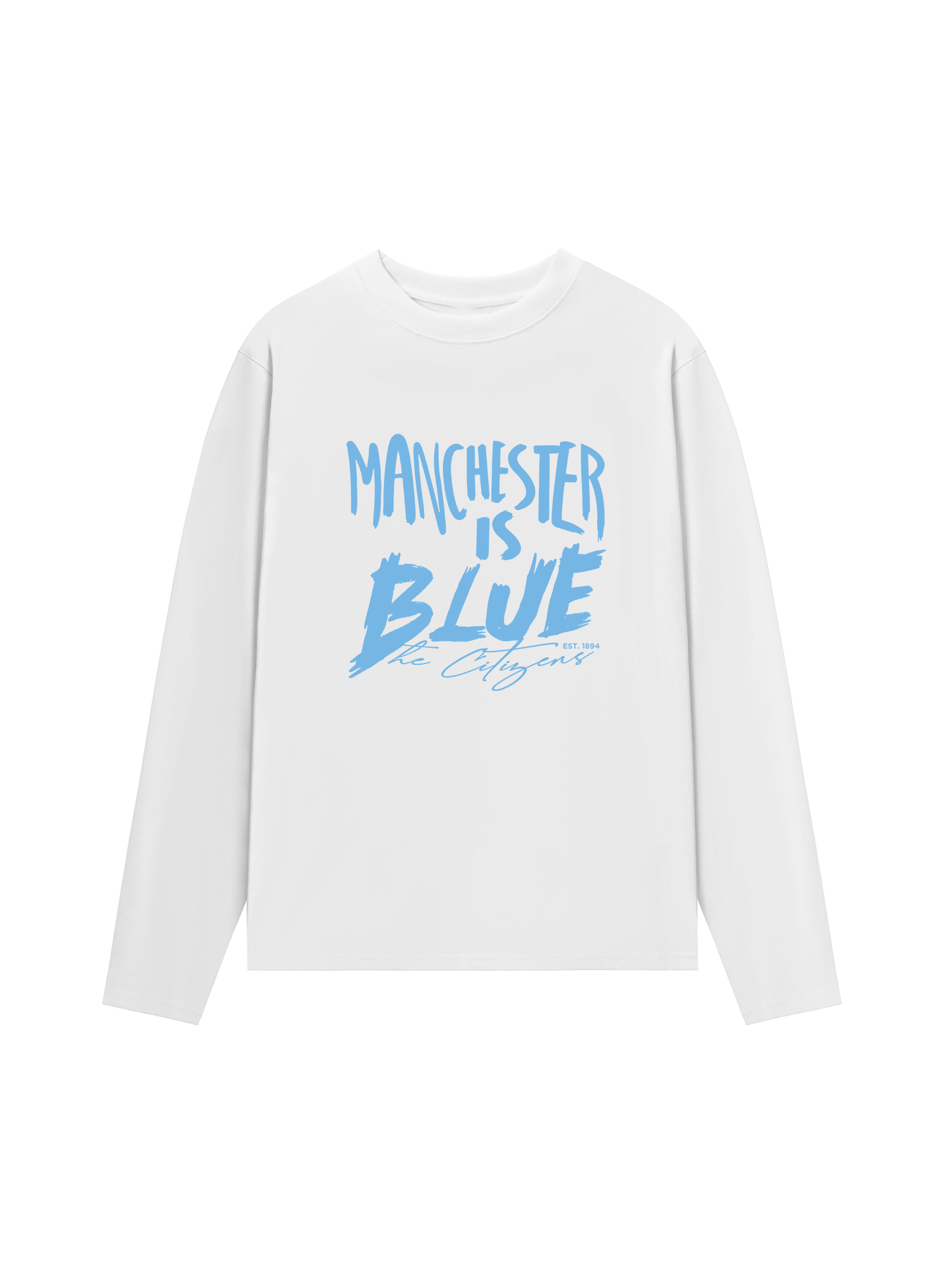 Áo Thun Dài Tay Manchester is Blue