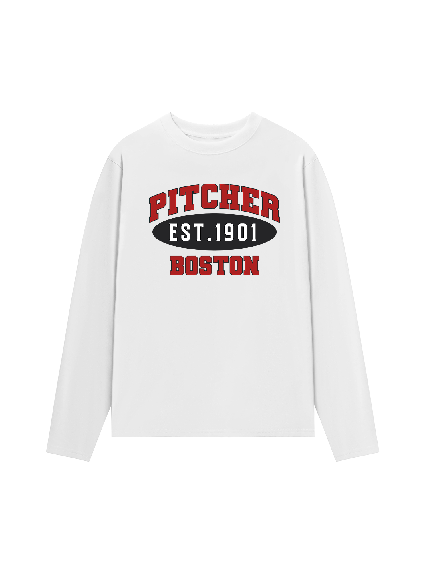 Áo Thun Dài Tay Baseball Pitcher Boston