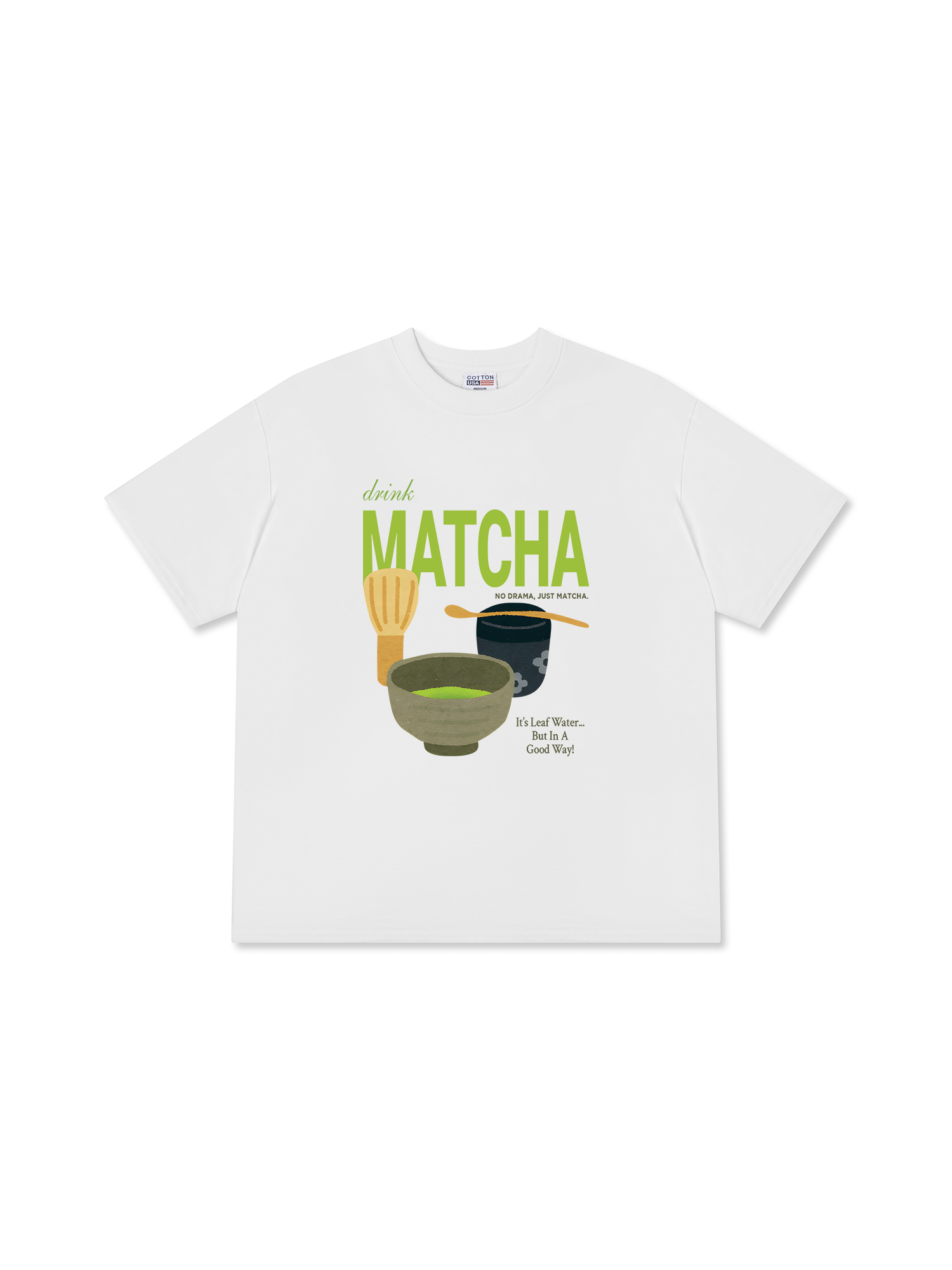 Áo Thun Relaxed Fit Daily Cup Drink Matcha