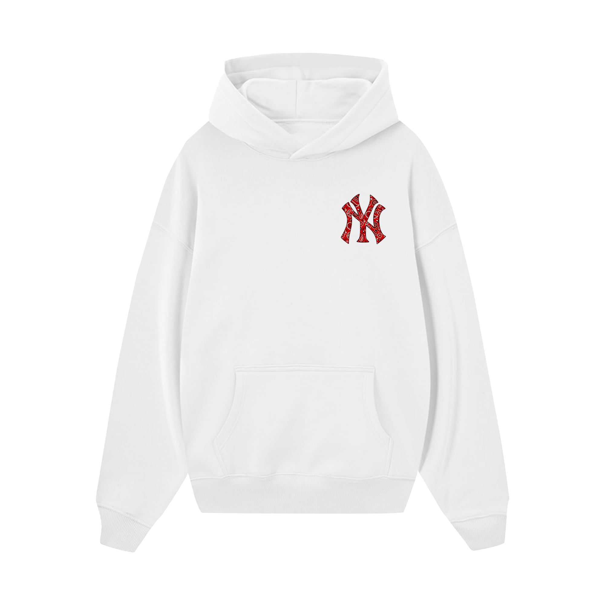 MLB Floral Red Logo Yeankees Hoodie