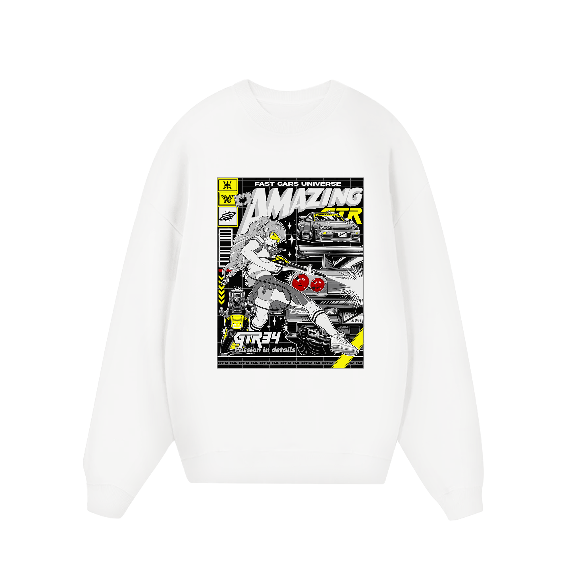 Porsche Fast Cars Universe Sweater