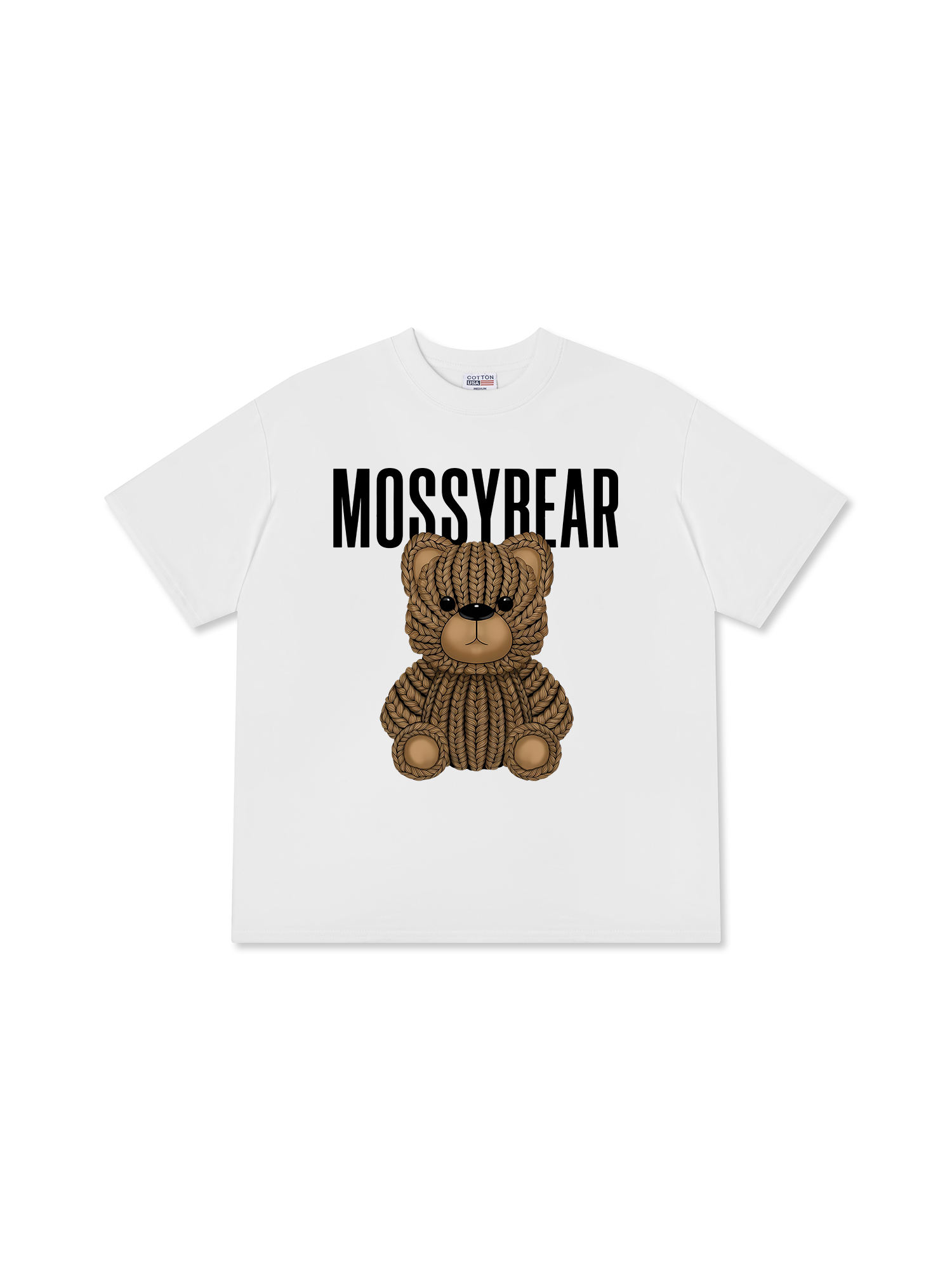 Áo Thun Relaxed Fit Mossy Bear Brown Bear