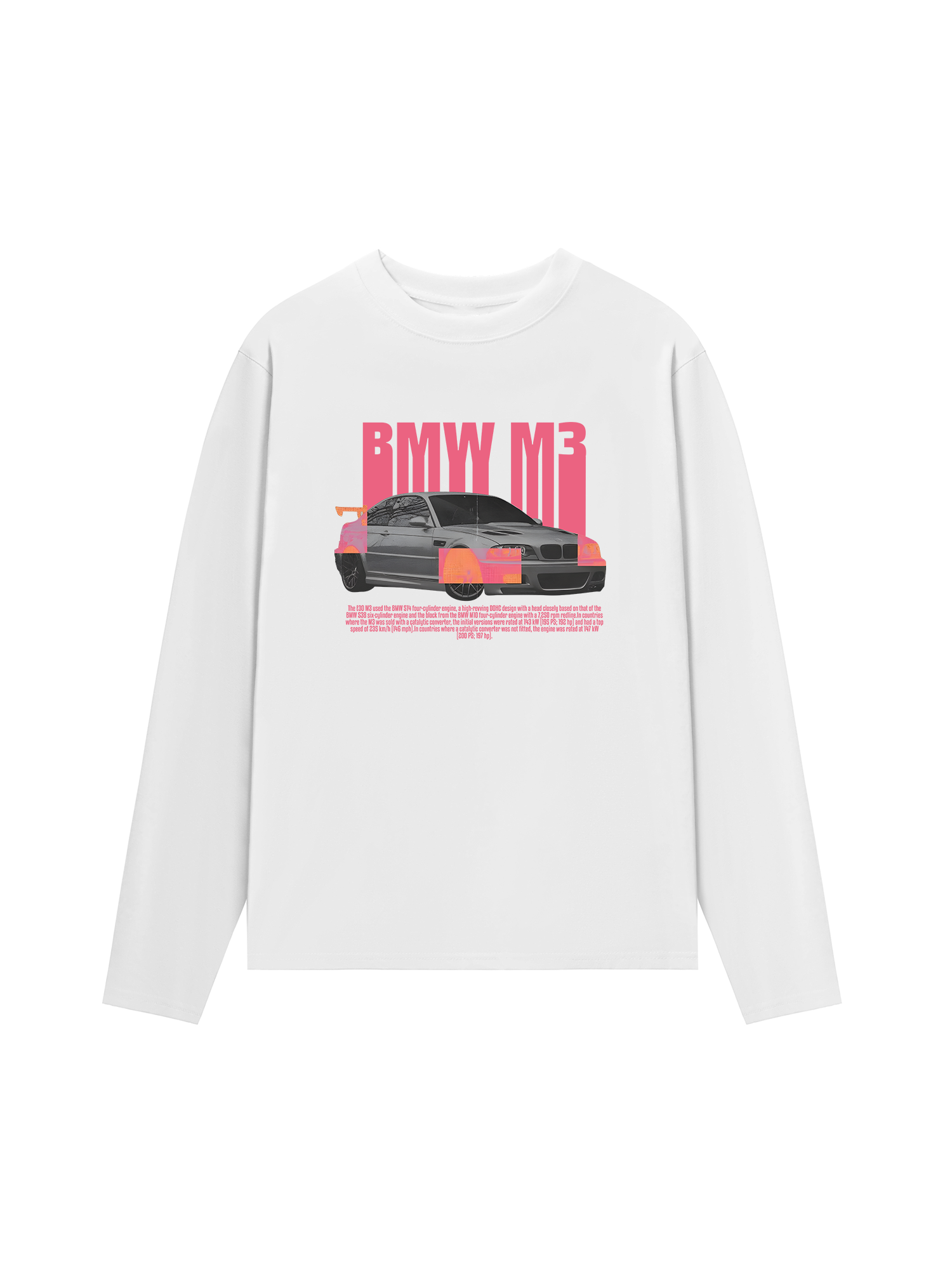 Áo Thun Dài Tay BMW Glitch M3