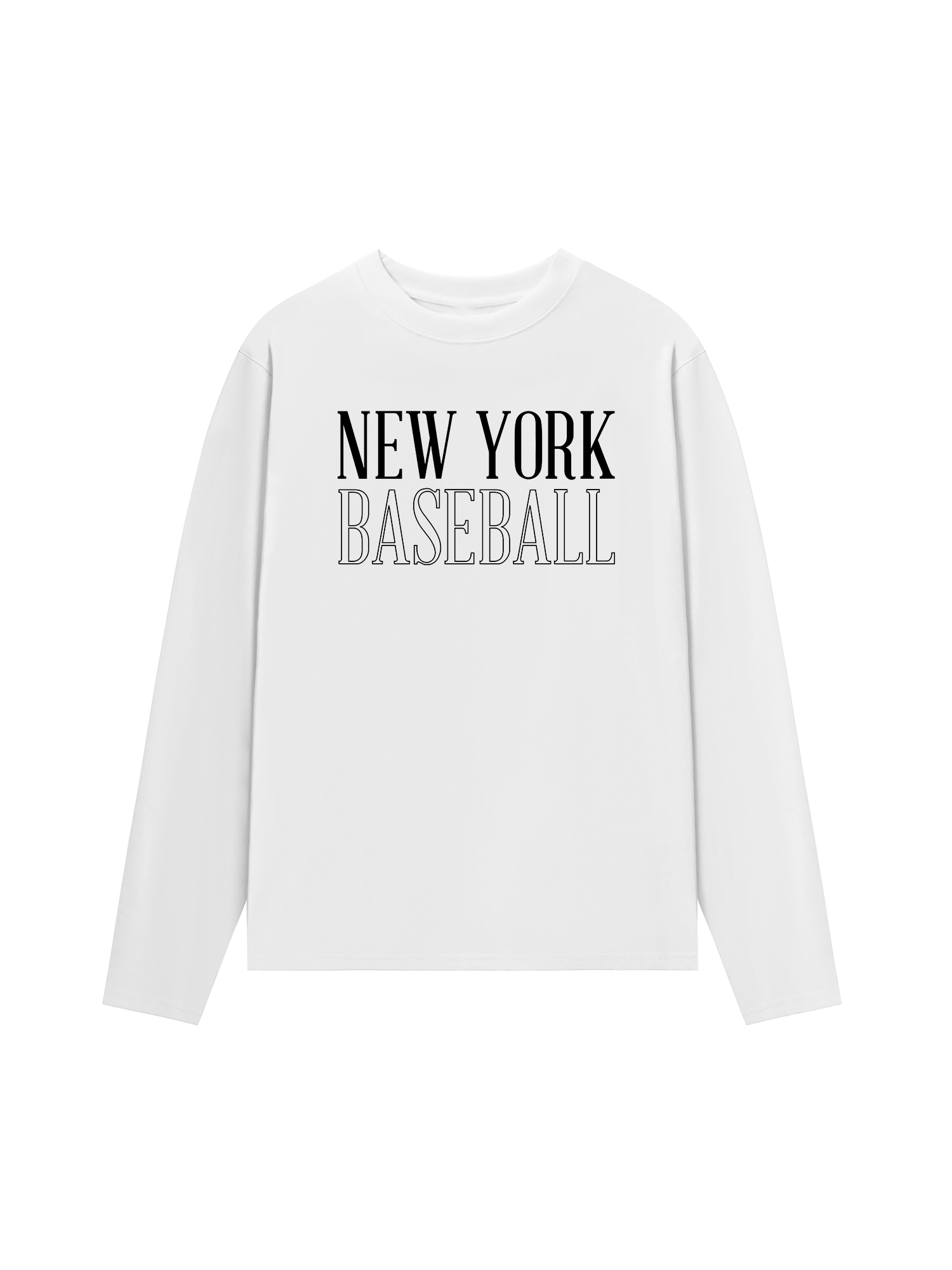 Áo Thun Dài Tay Baseball Basic New York