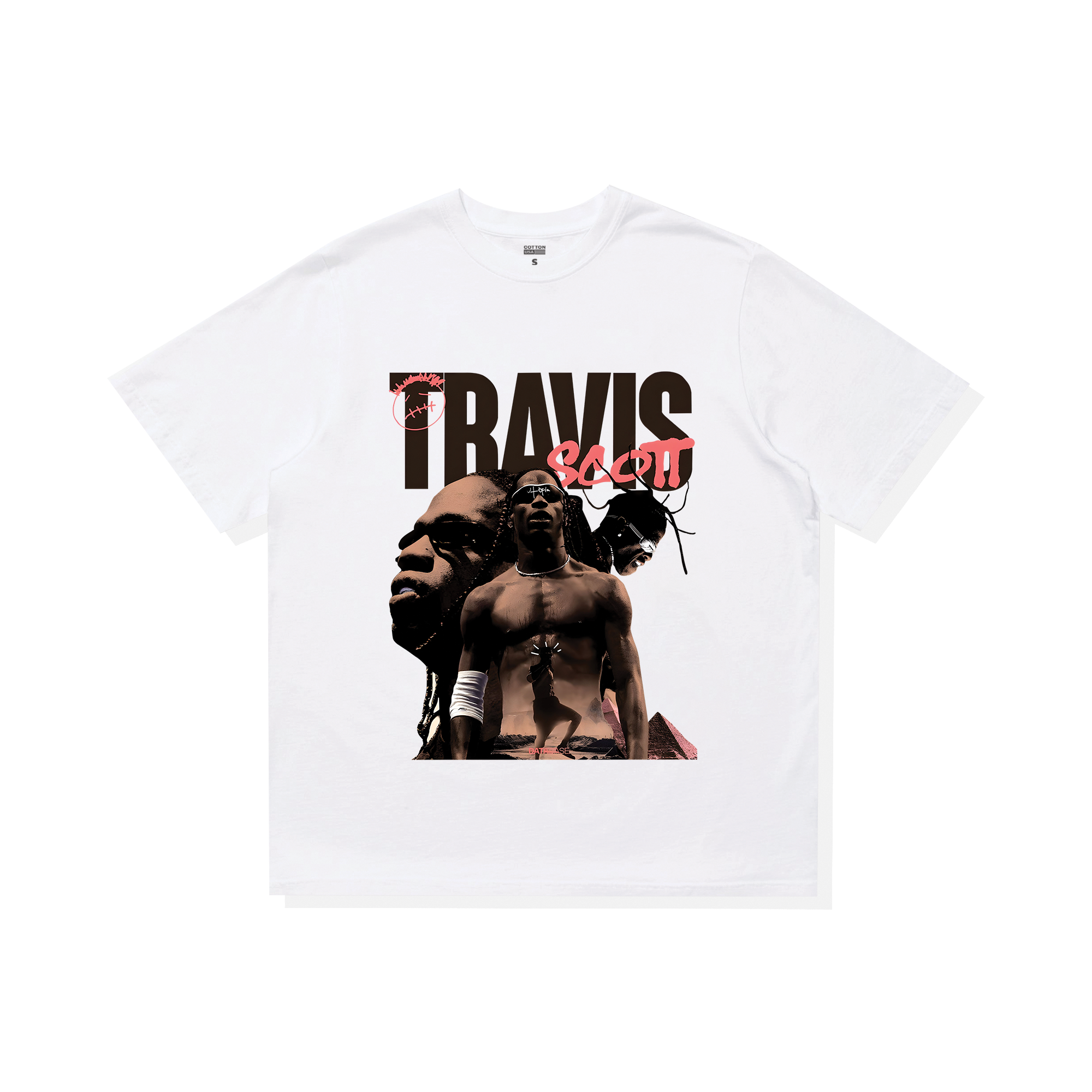 Áo Thun Oversize Rapper  Travis Scott Bootle Rap