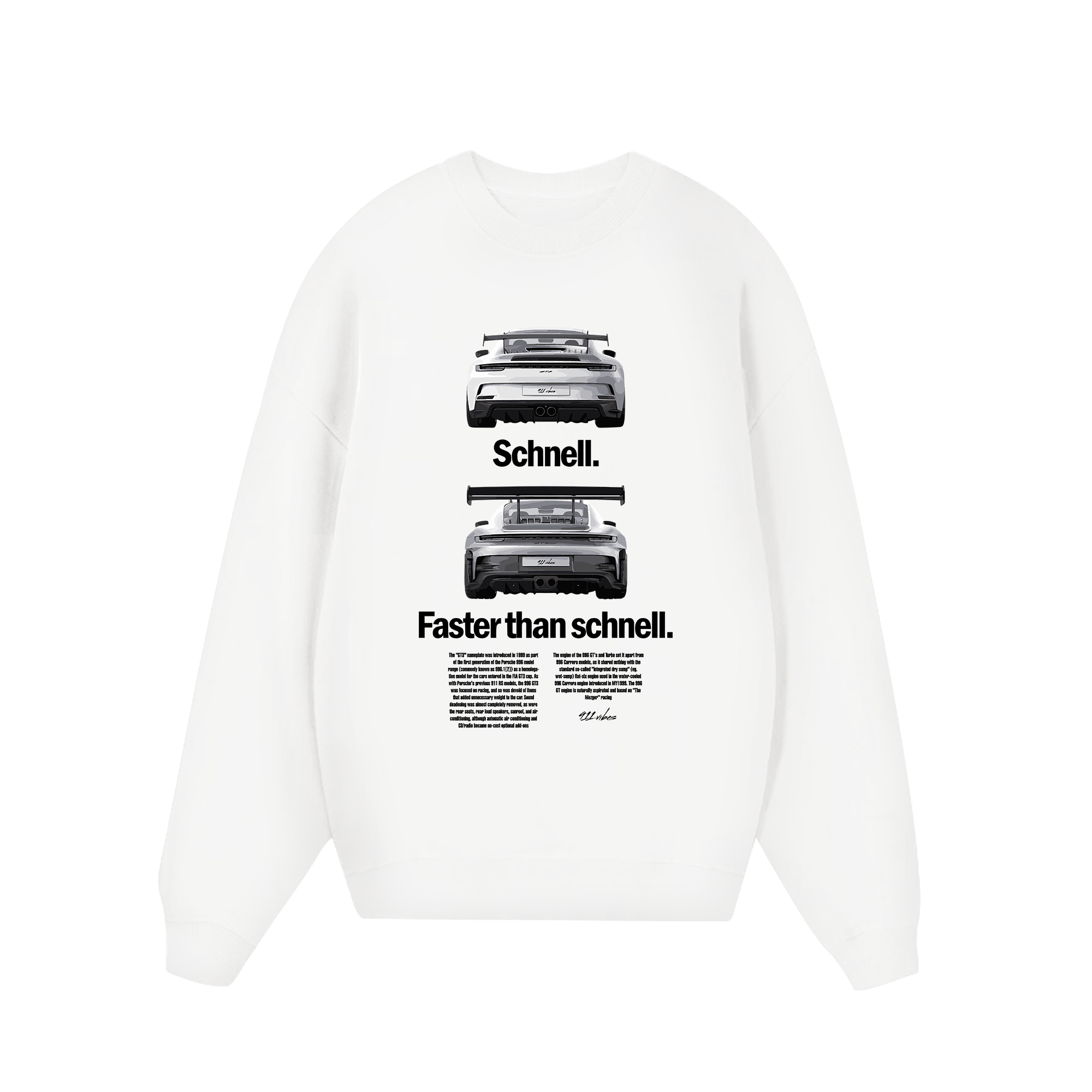 Porsche Faster Than Schnell Sweater