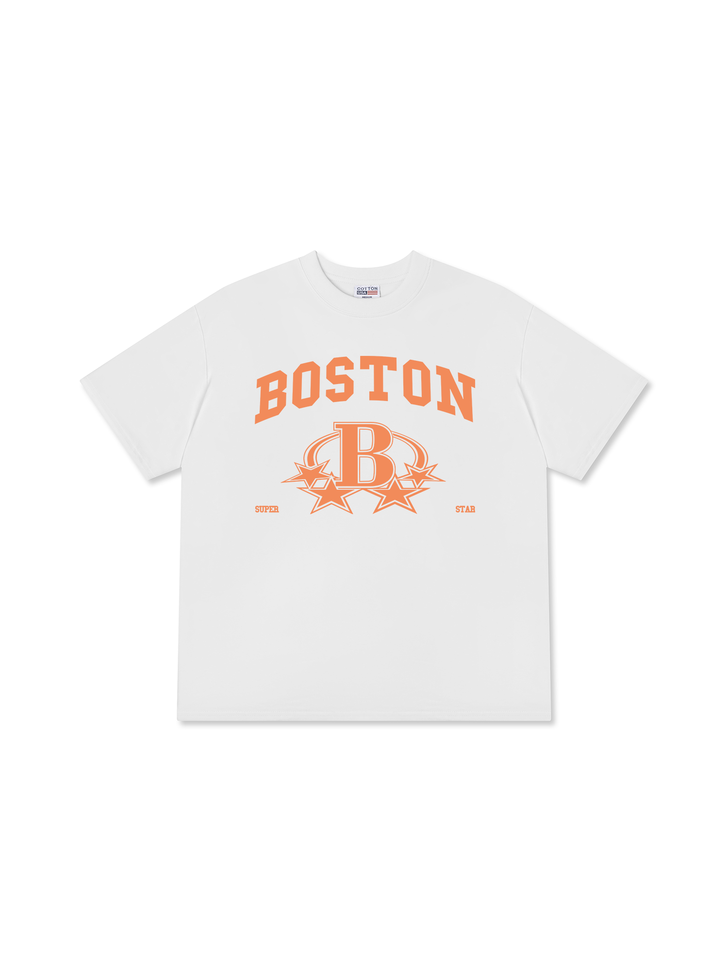 Áo Thun Relaxed Fit USA Boston Super Star