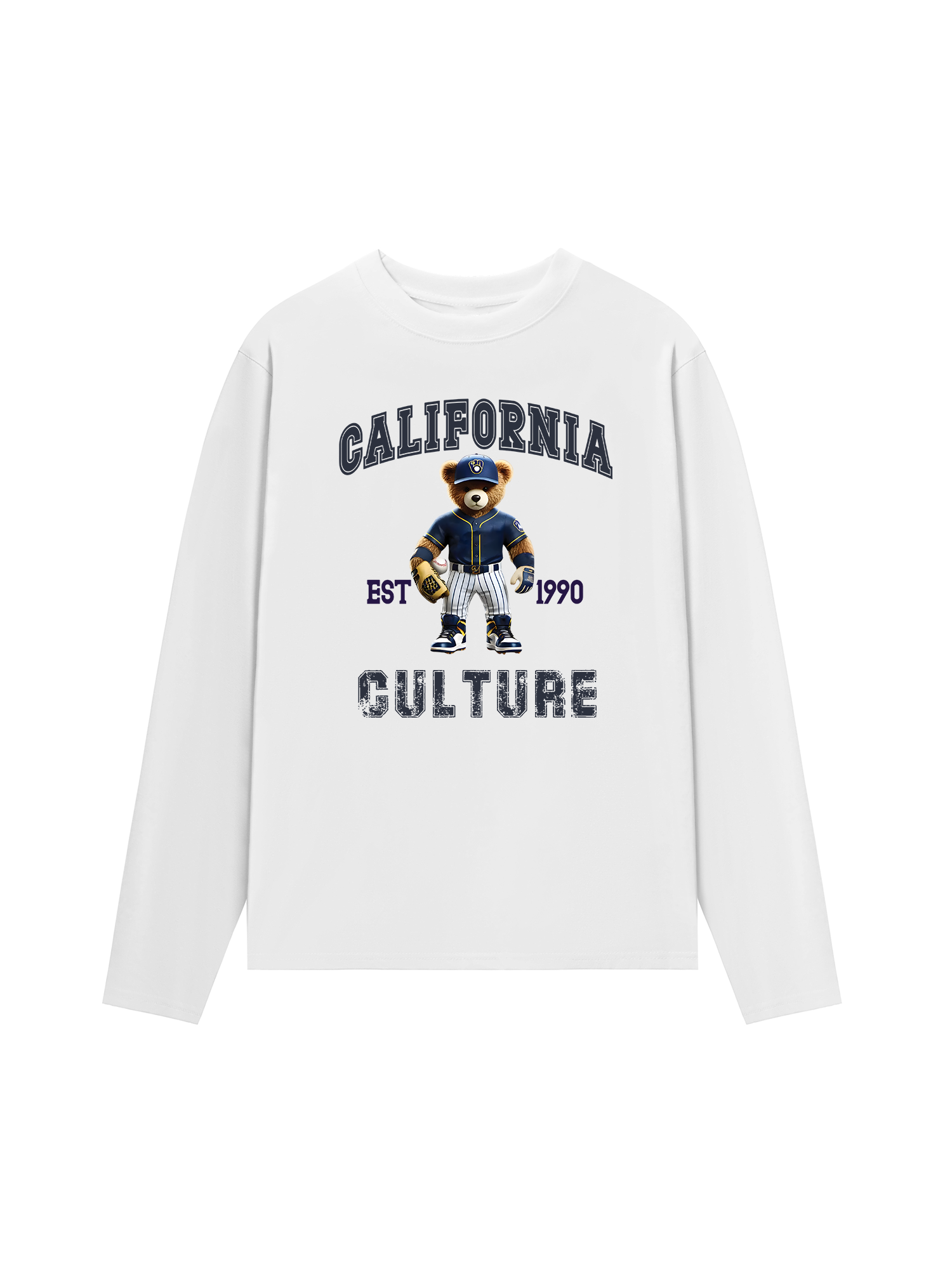 Áo Thun Dài Tay Baseball California Culture