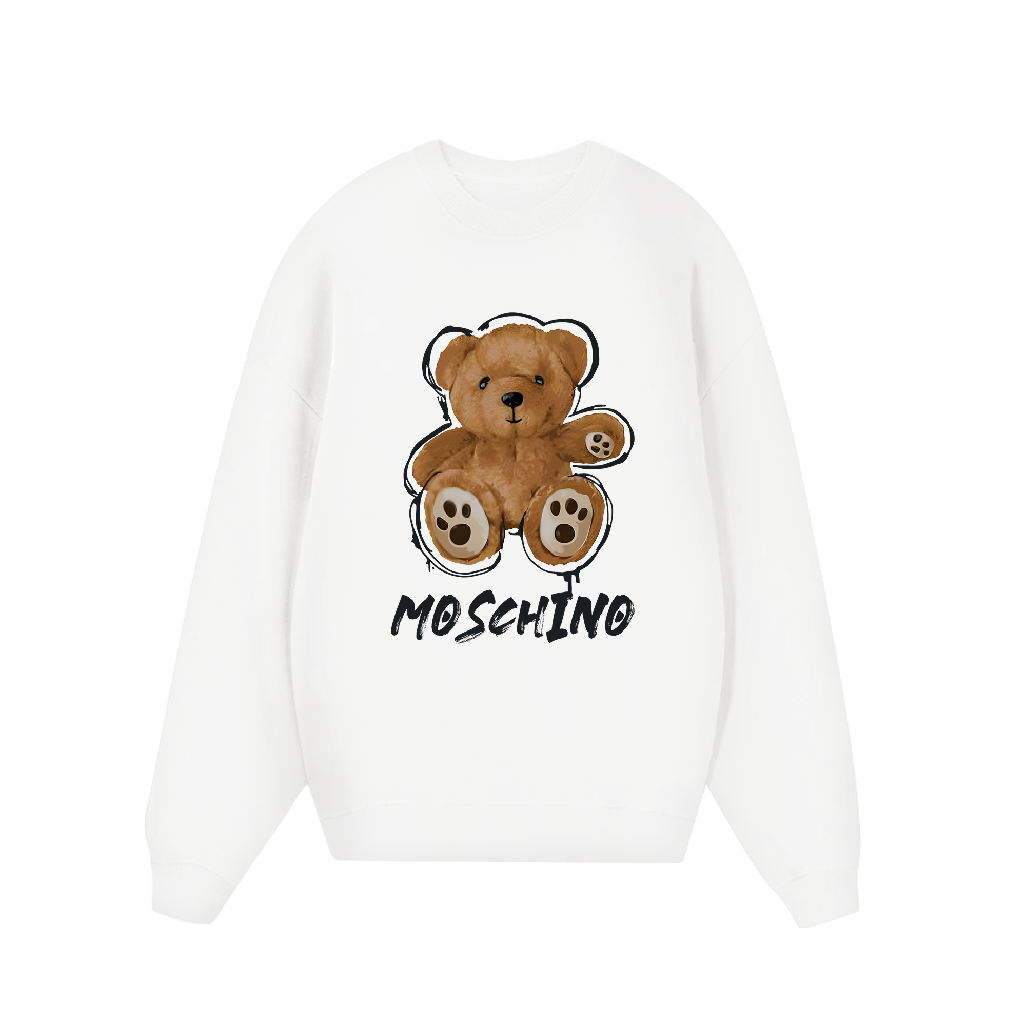 Moschino Funny Brown Bear Sweater