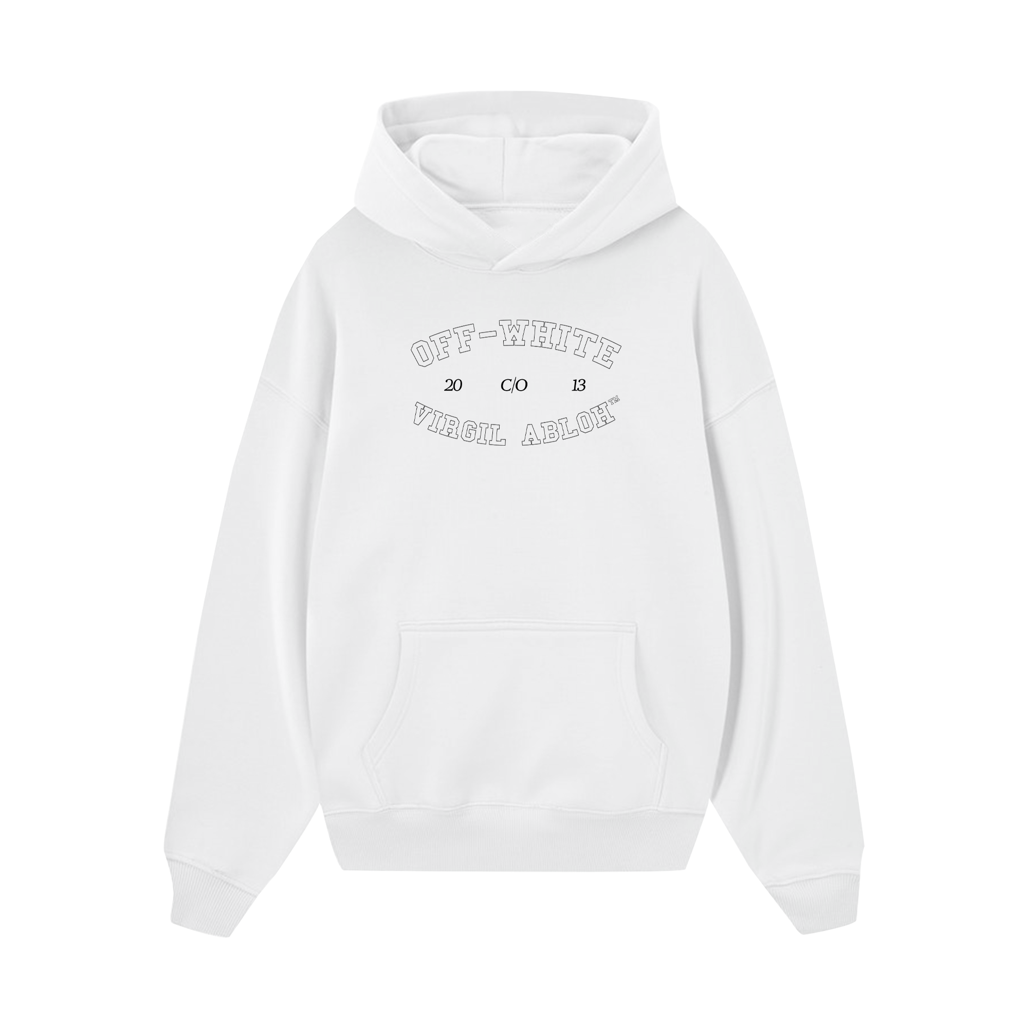 Off White Black College Skate Hoodie