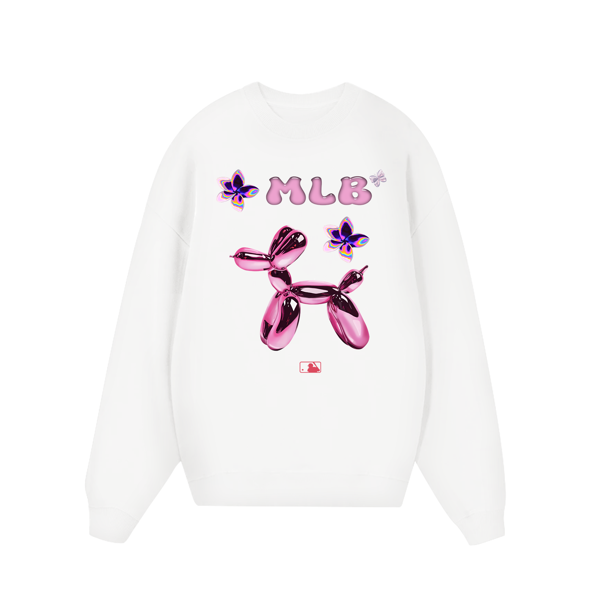 MLB Floral Hologram Balloon Dog Sweater