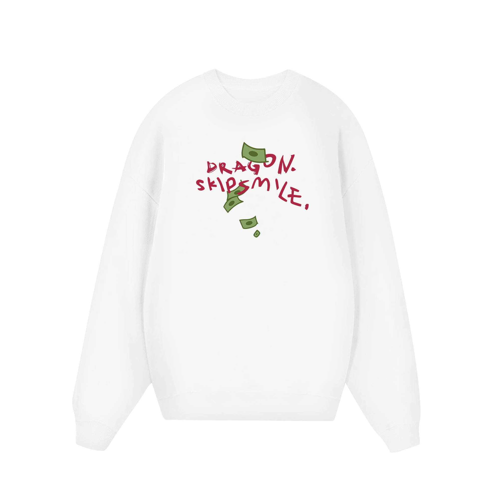 Money Dragon Skip Smile Sweater