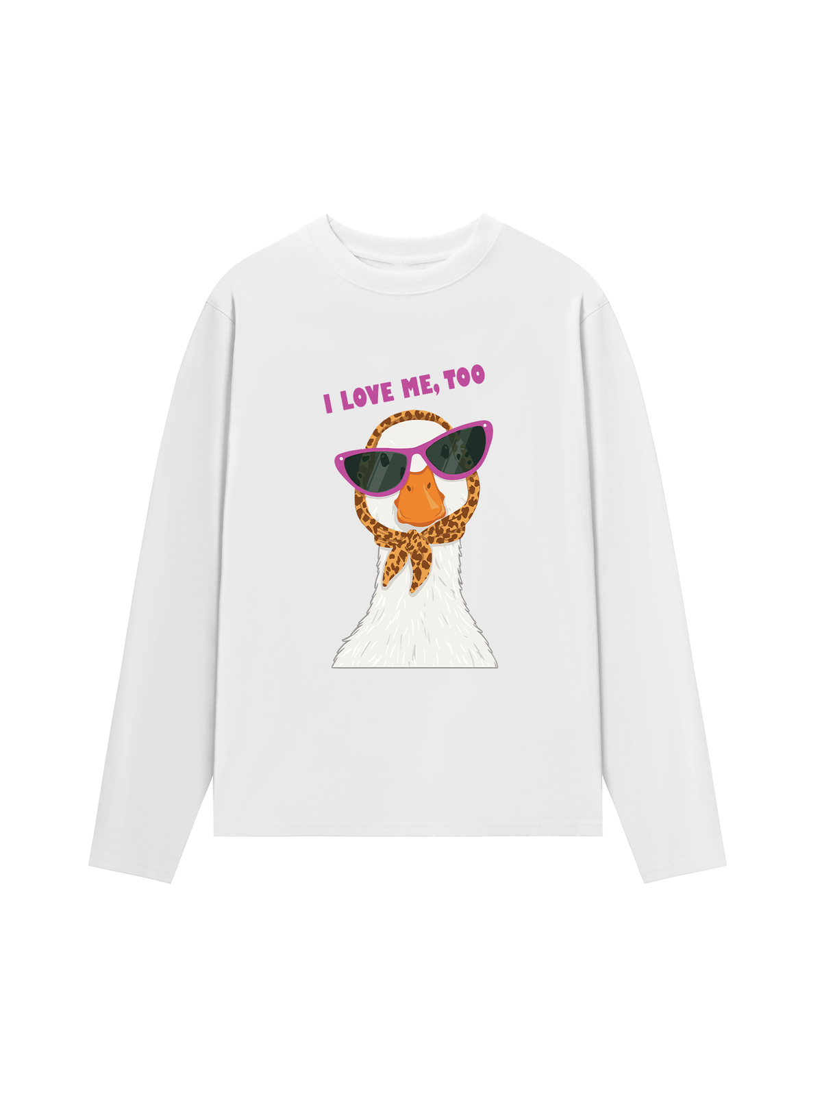 Áo Thun Dài Tay Farm Lady Duck I Love Me Too