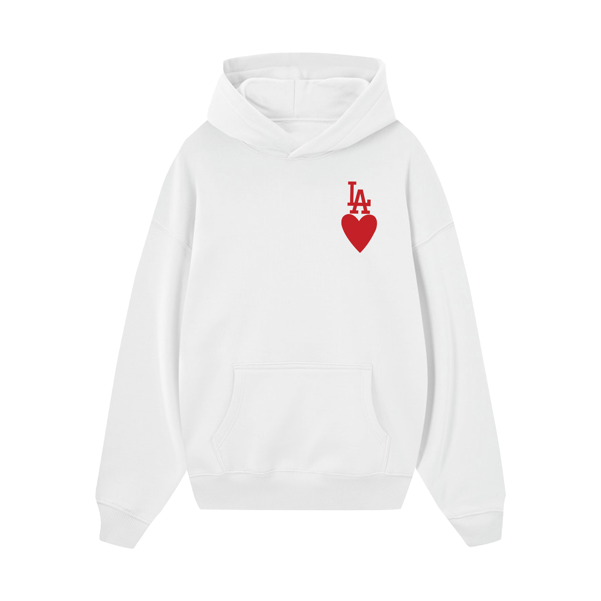 MLB Los Angeles Dodgers Heart Hoodie