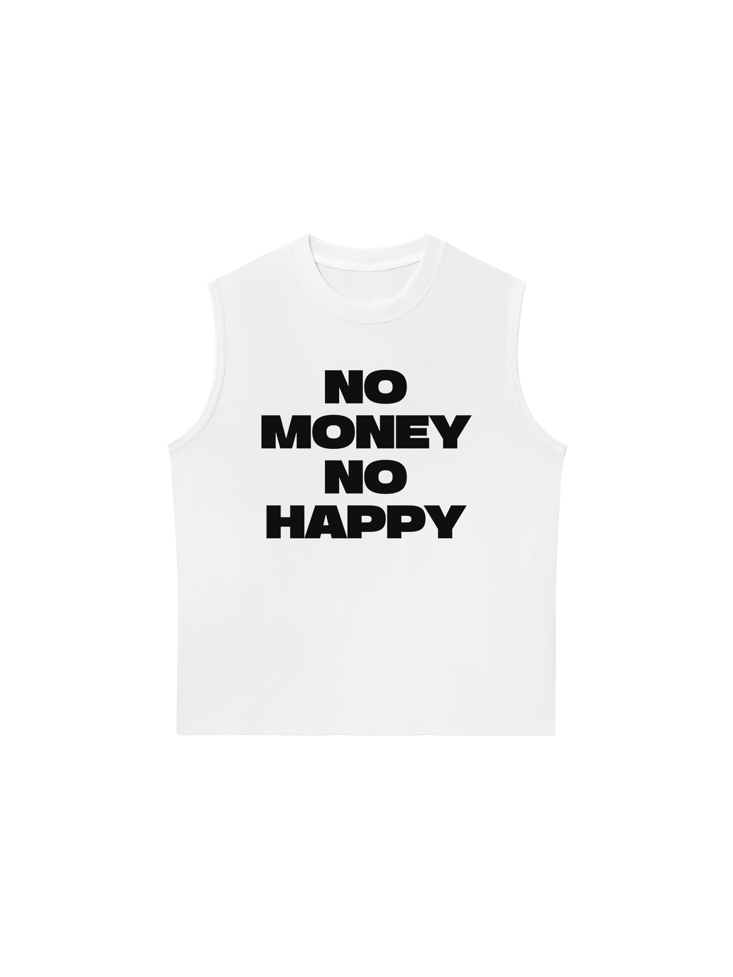 Áo Ba Lỗ Relaxed Fit No Money No Happy