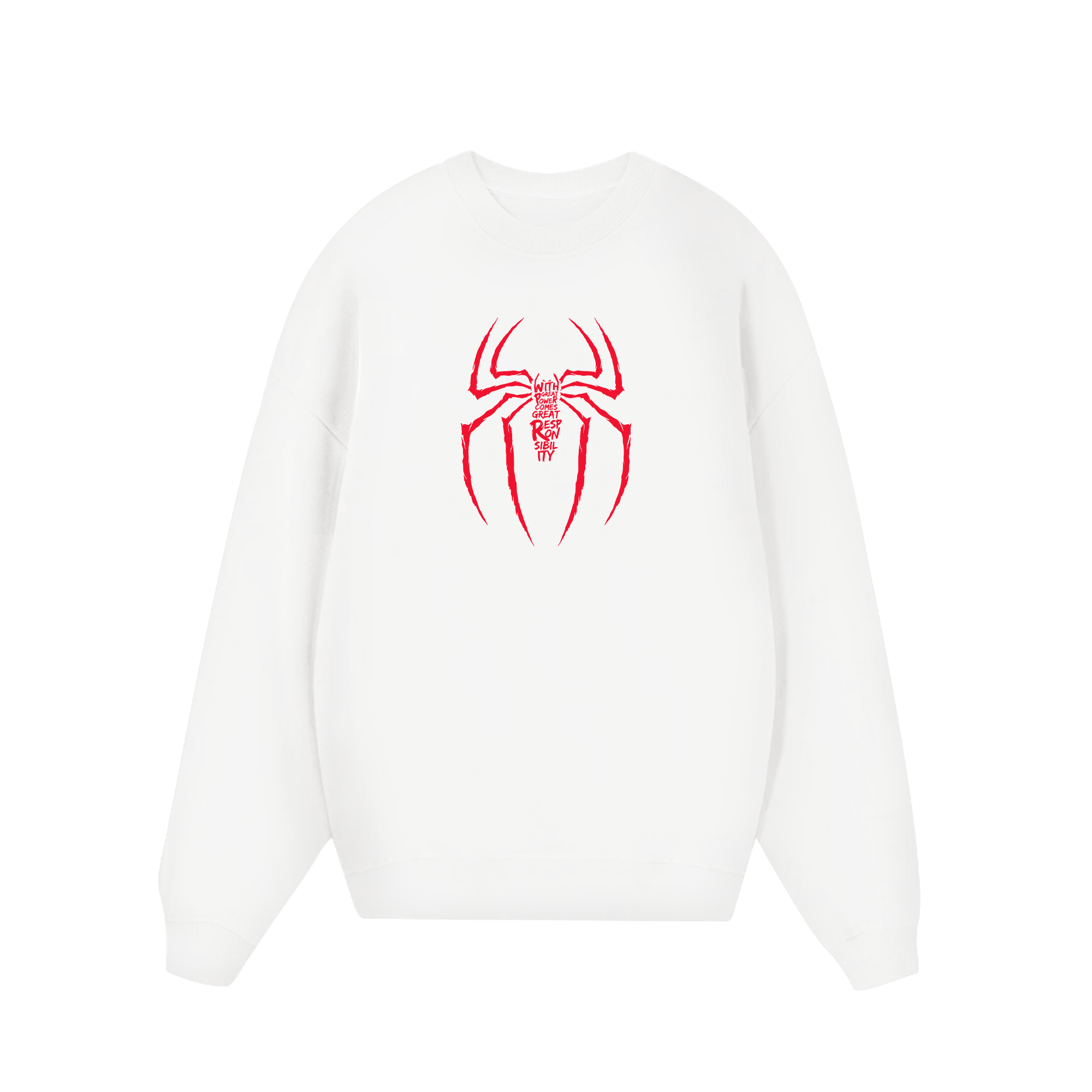 Marvel Spider Man Slogan Sweater