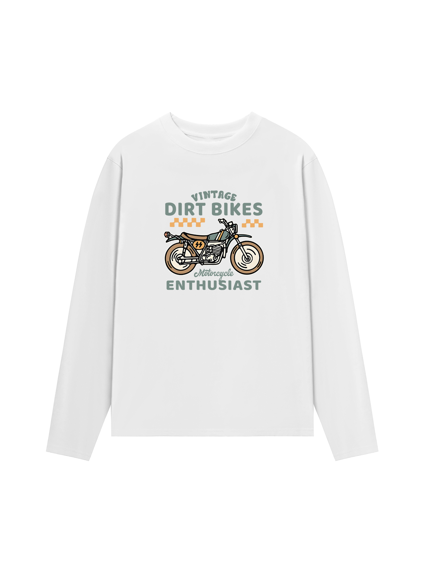 Áo Thun Dài Tay Vintage Dirt Bike