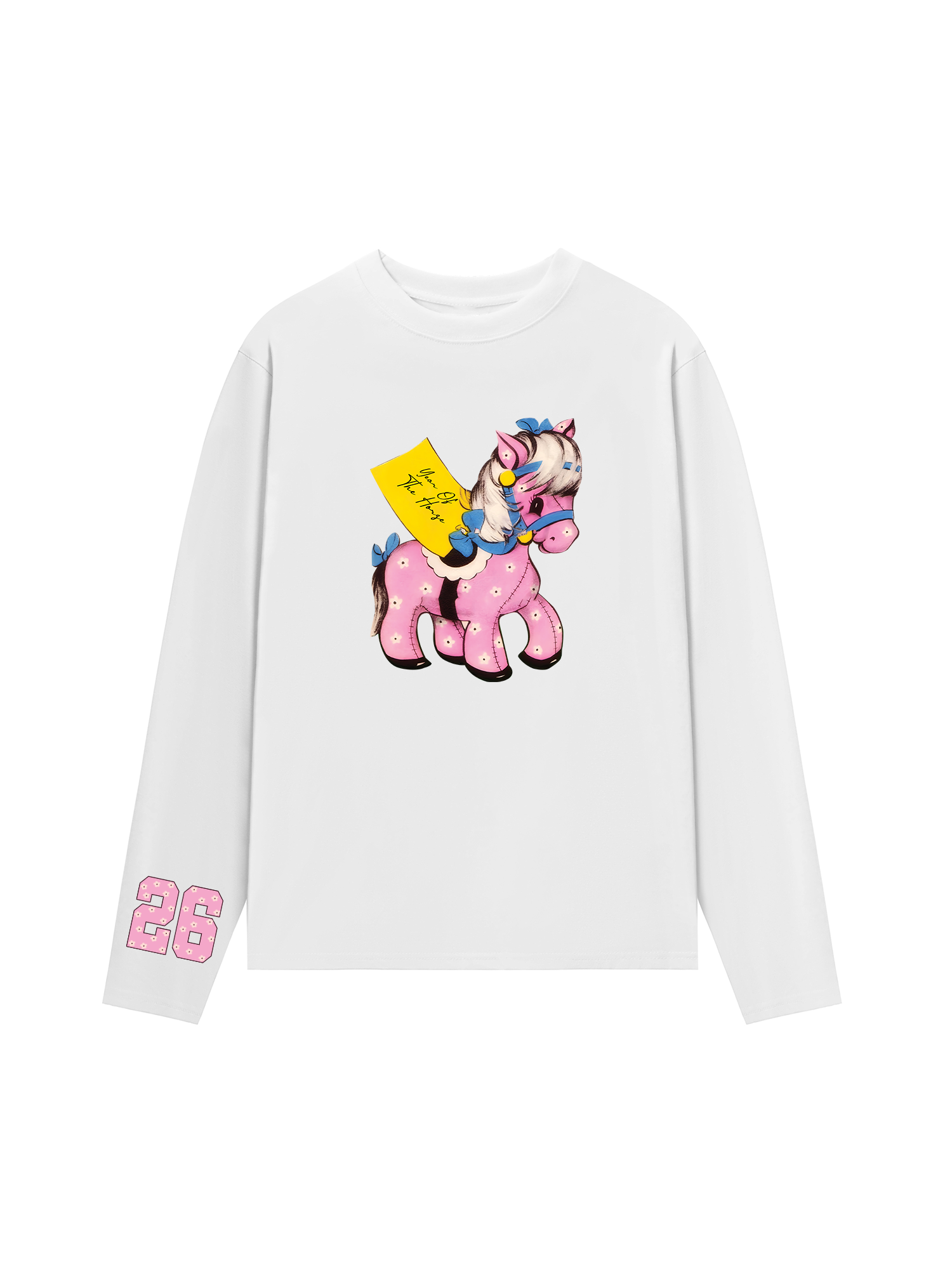 Áo Thun Dài Tay Pink Flower Year Of Horse