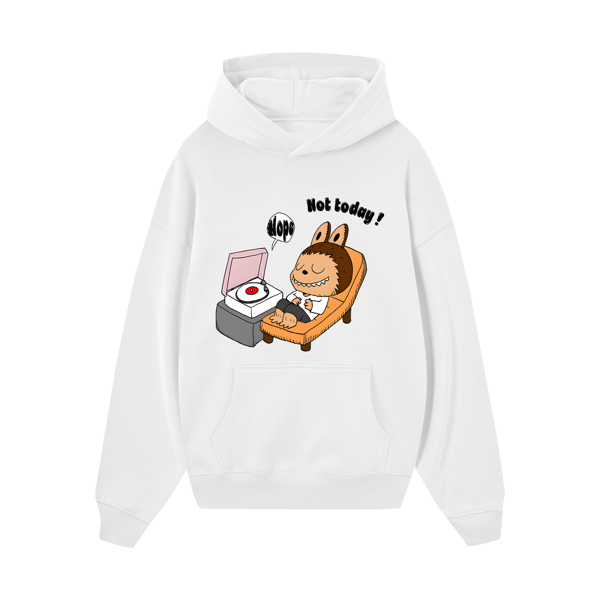 Labubu Nope Not Today Hoodie