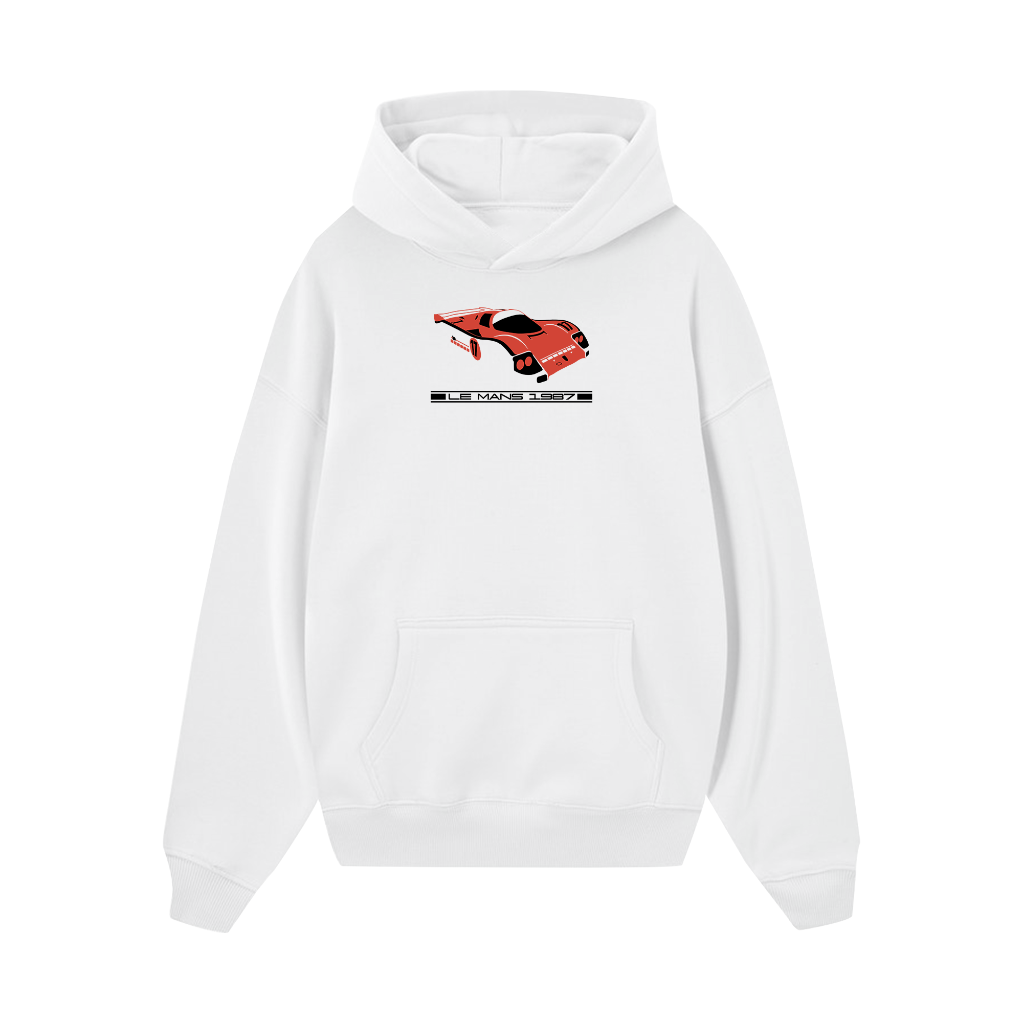 Porsche Red Le Mans 1987 Hoodie