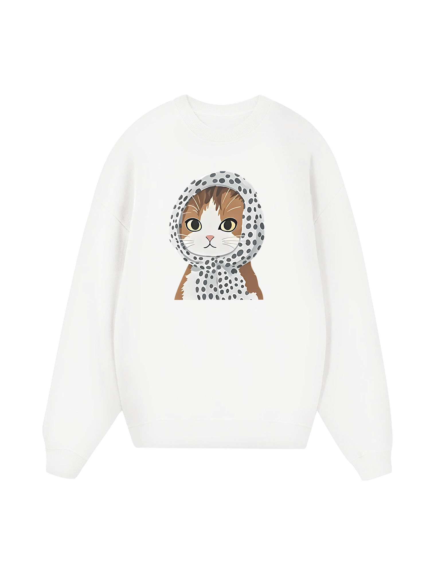 Winter Vibes Cute Cat Sweater