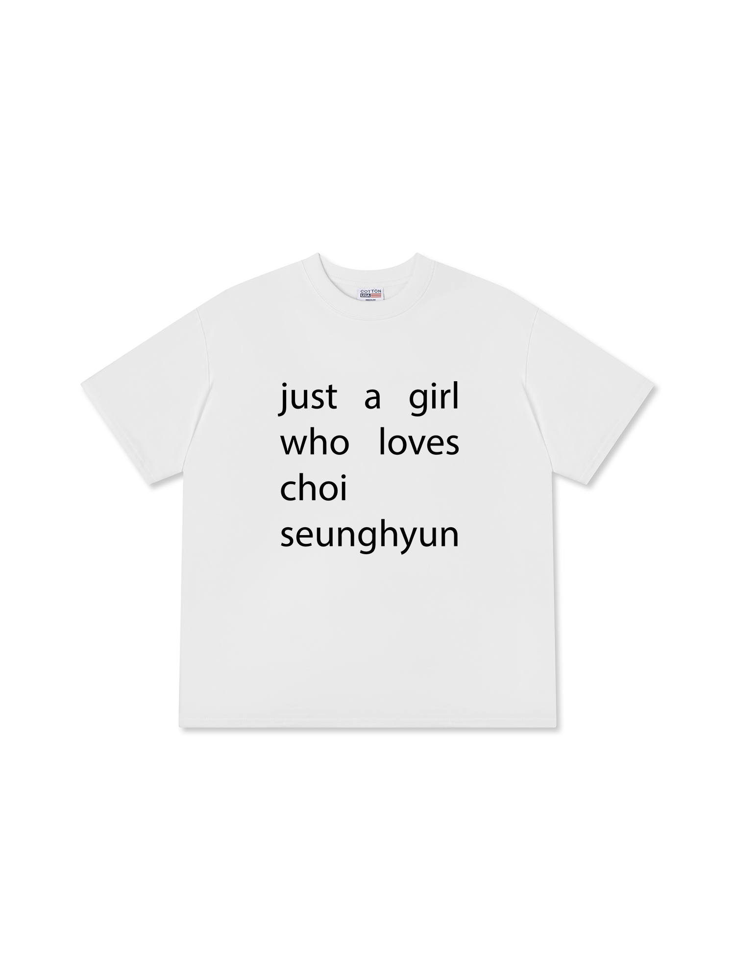 Áo Thun Relaxed Fit Idols Just A Girl Who Loves Choi SeungHyun