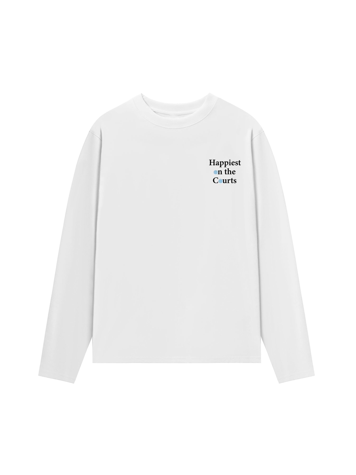 Áo Thun Dài Tay Pickleball Happiest on the Courts