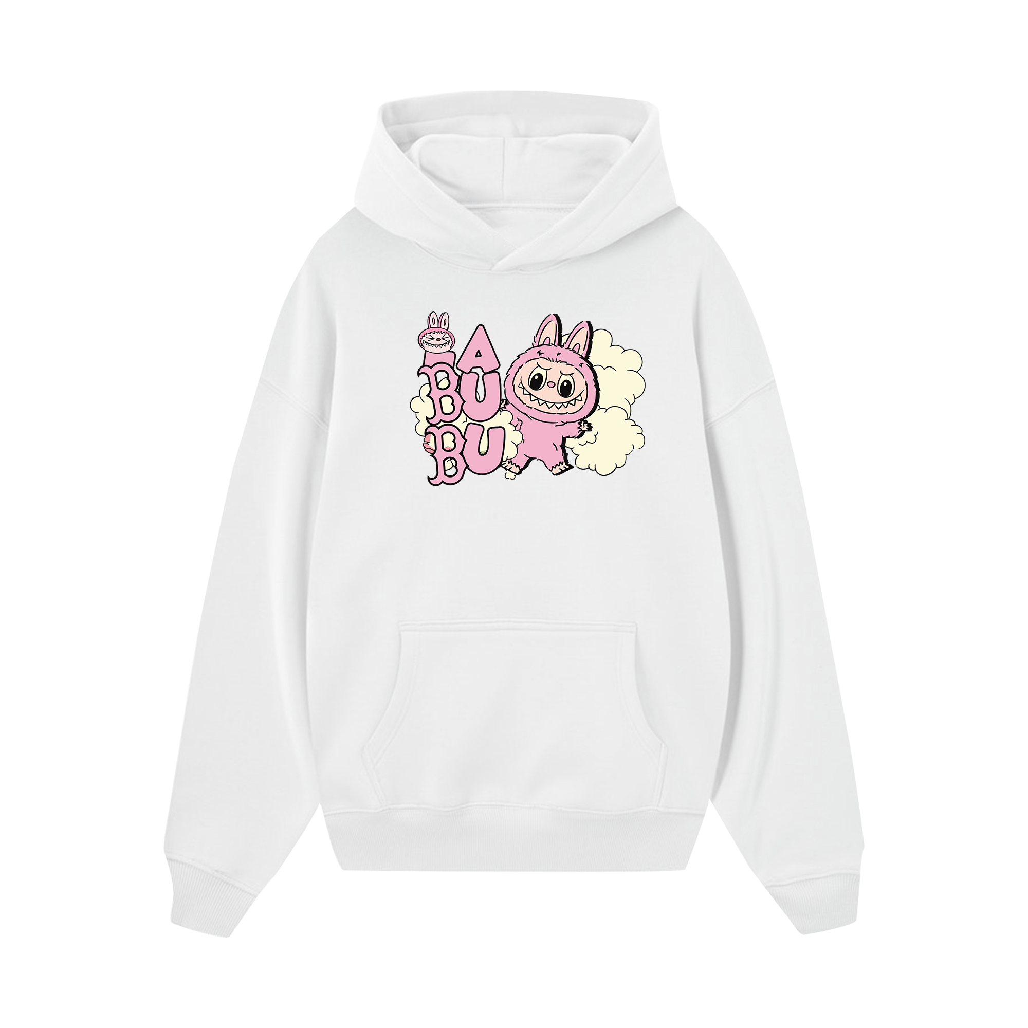 MLB Labubu Pink Cloudy Boston Hoodie