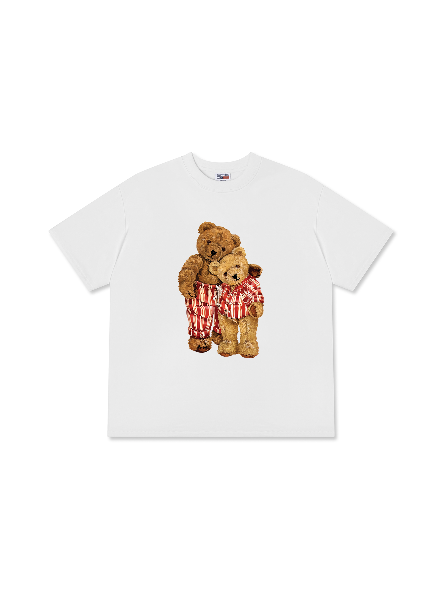 Áo Thun Relaxed Fit  Couple Bear Go To Bed