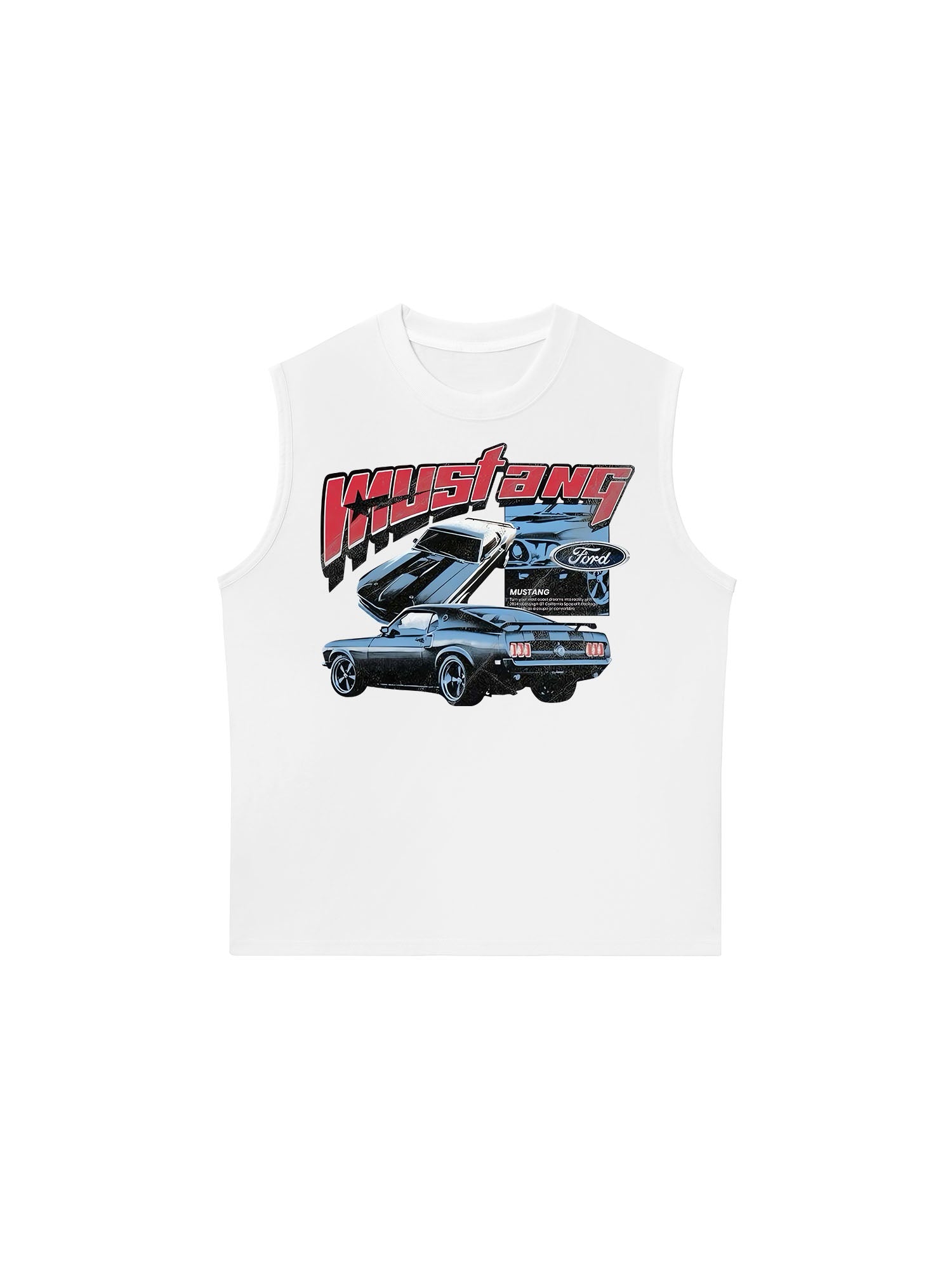 Áo Ba Lỗ Relaxed Fit Ford Vintage Blue