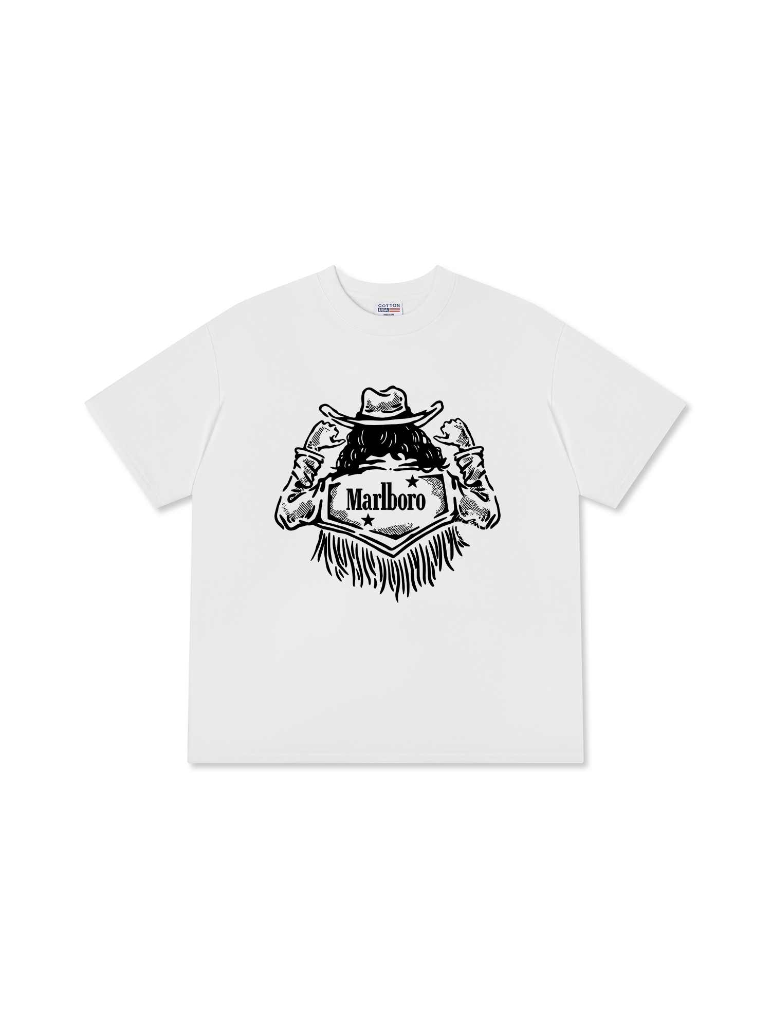 Áo Thun Relaxed Fit Marlboro Behind Cowboy