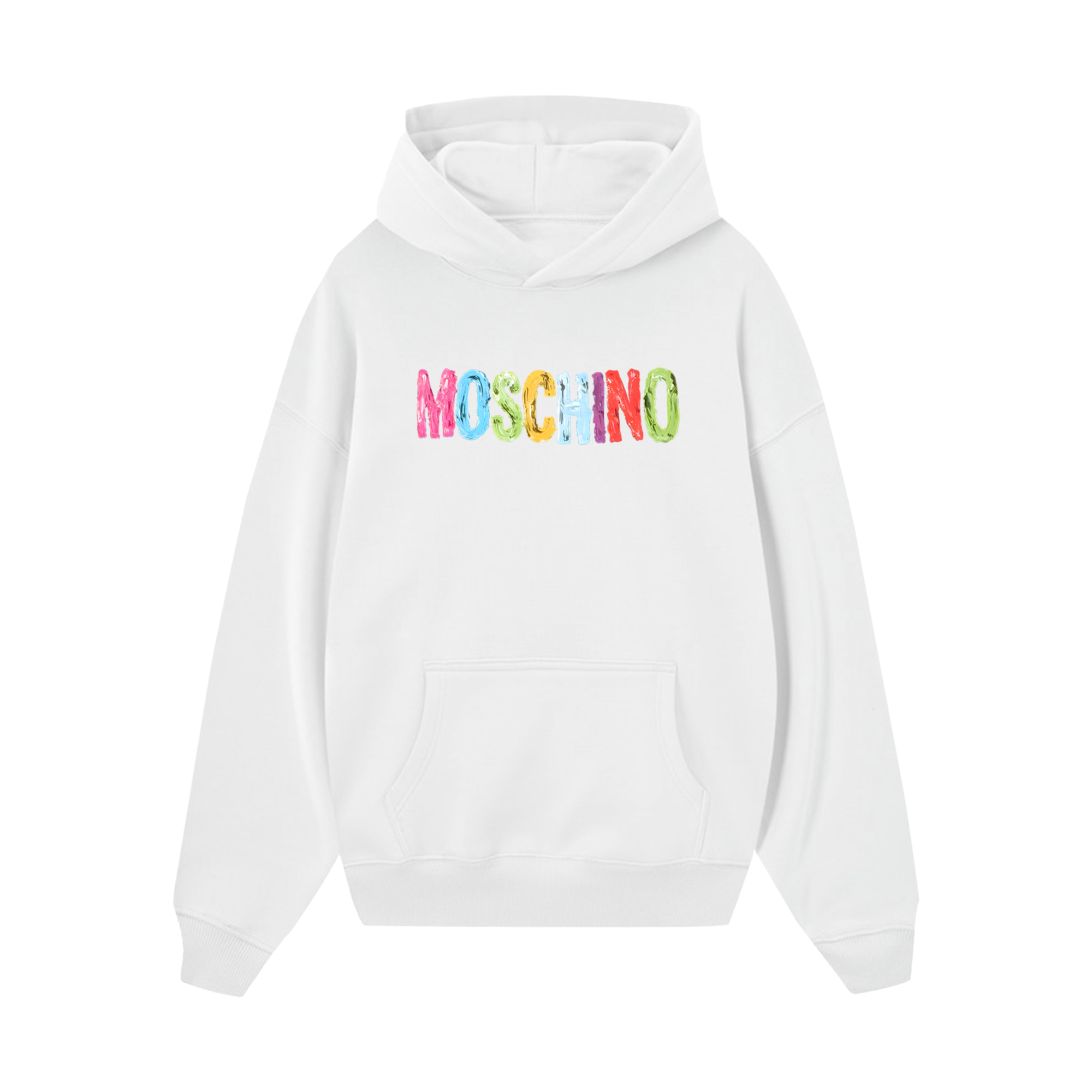 Moschino Rainbow Logo Hoodie