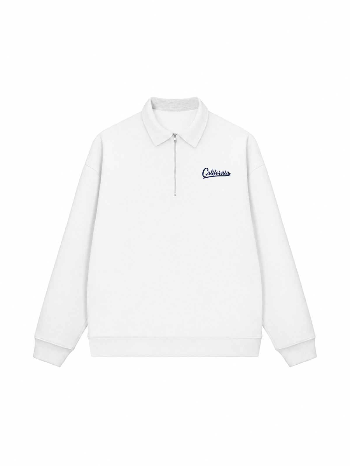 Áo Sweater Polo Nỉ Hai Da USA Califorinia Blue
