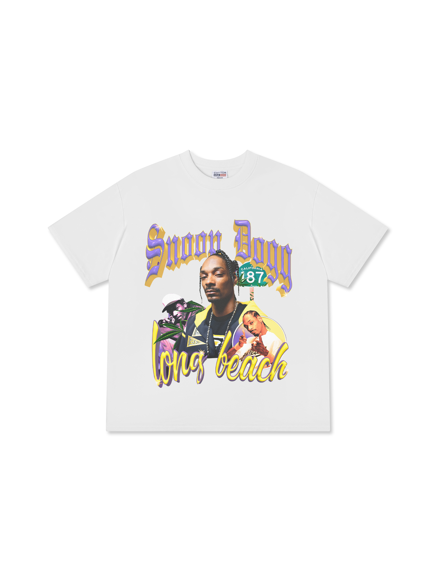 Áo Thun Relaxed Fit Rapper Snoop Dogg 187 Cali