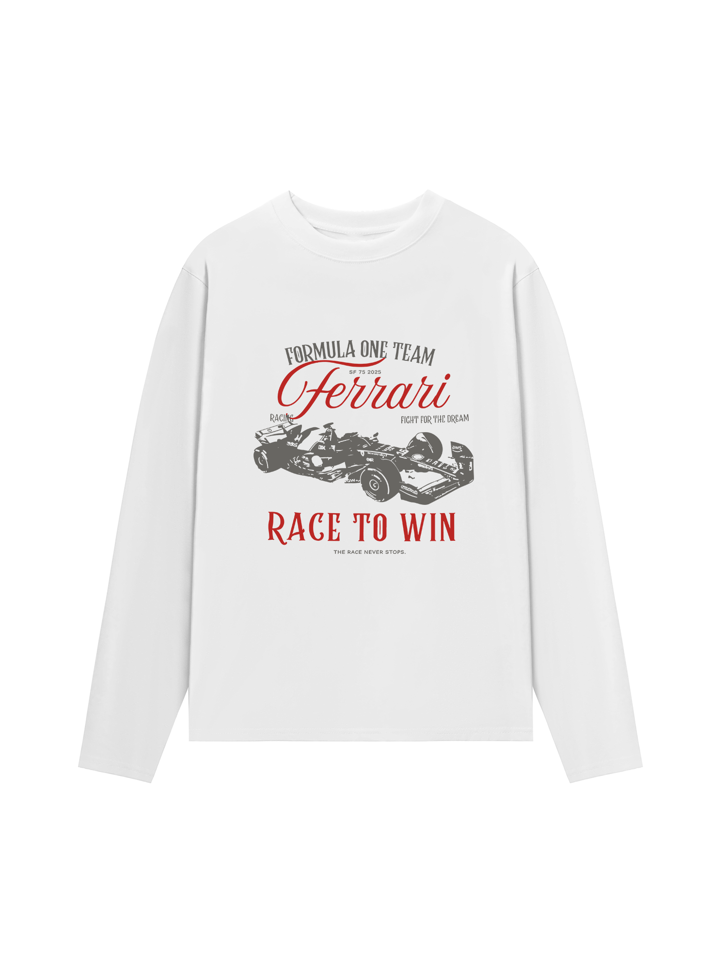 Áo Thun Dài Tay Ferrari Race To Win