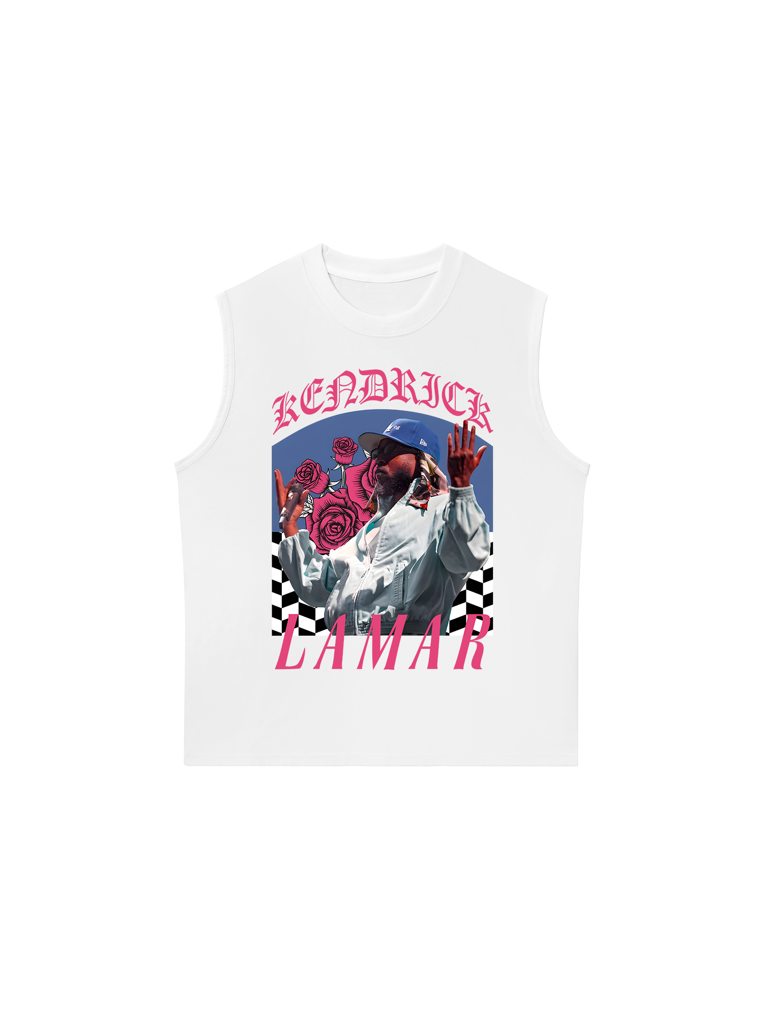 Áo Ba Lỗ Relaxed Fit Rapper Kendrick Lamar Roses