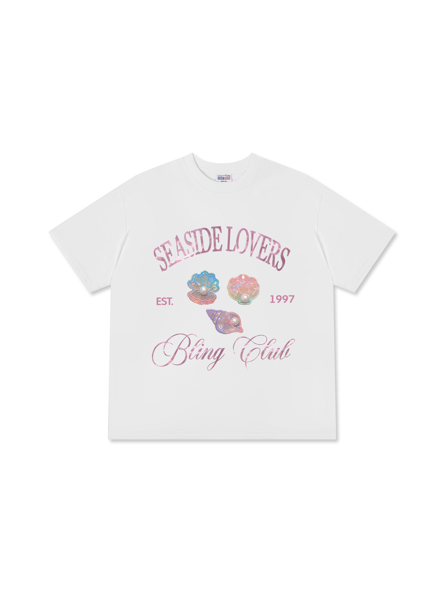 Áo Thun Relaxed Fit Bling Club Seaside