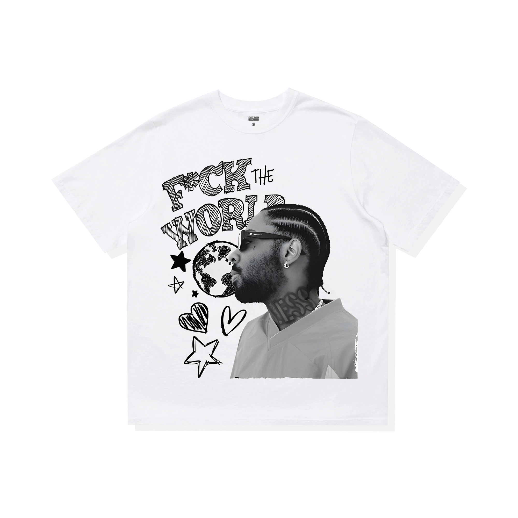 Áo Thun Oversize Rapper Tricou Brent Faiyaz  F_ck World