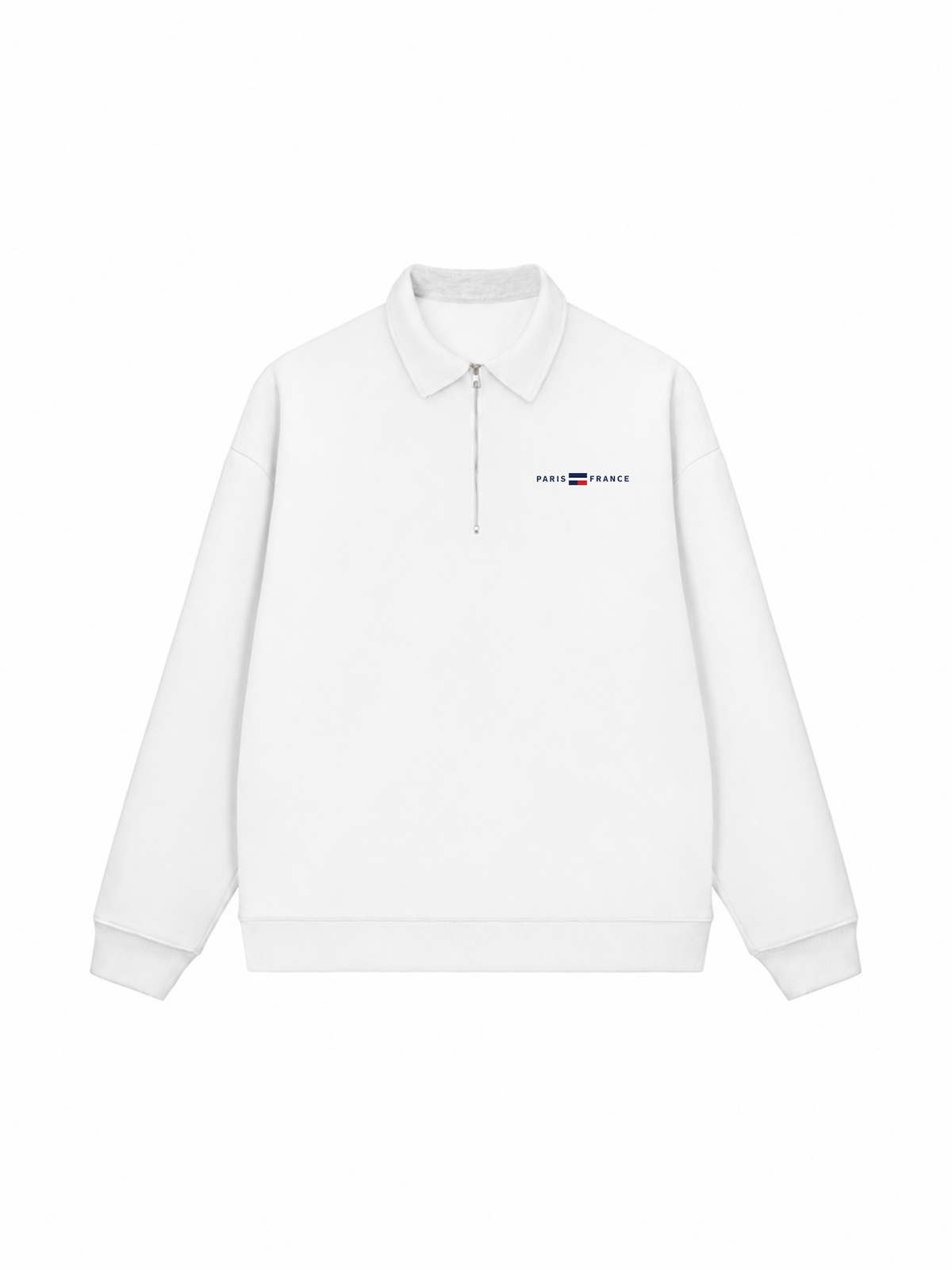 Áo Sweater Polo Nỉ Hai Da City Paris France