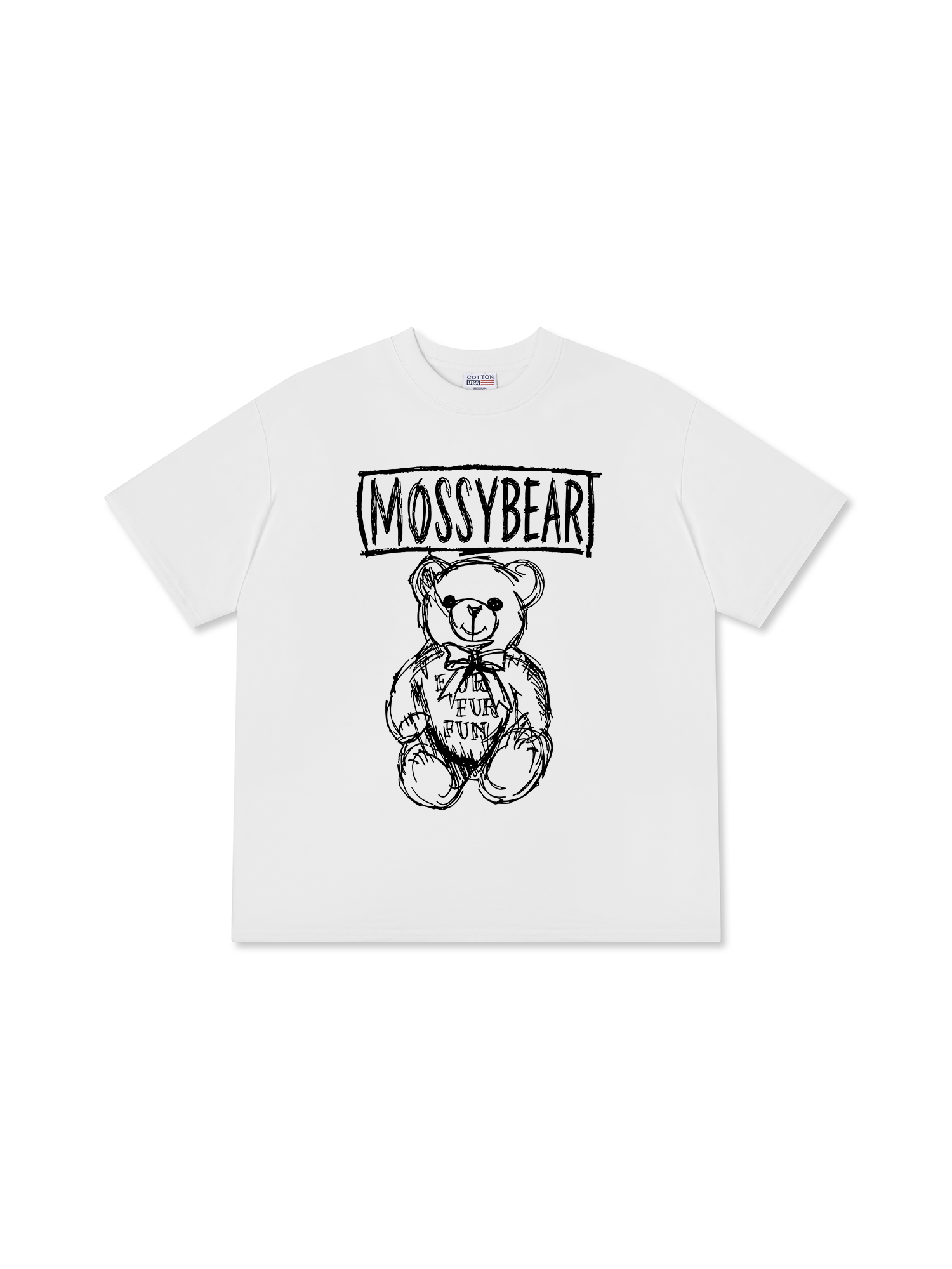 Áo Thun Relaxed Fit Mossy Bear Basic Bear
