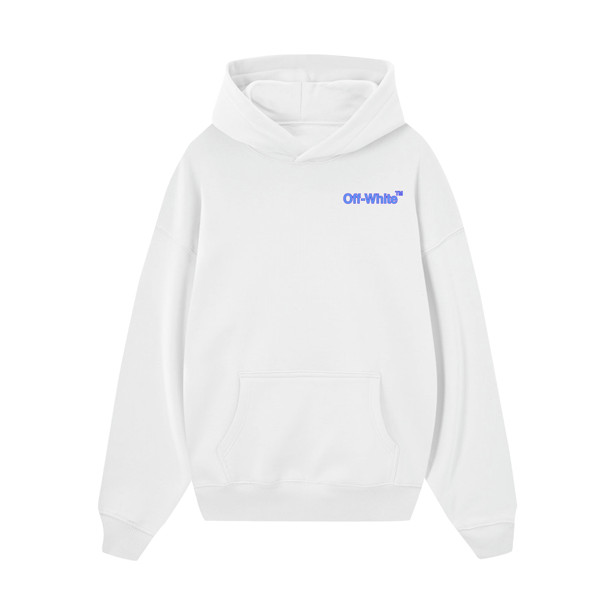 Off White Blue Moody Hoodie