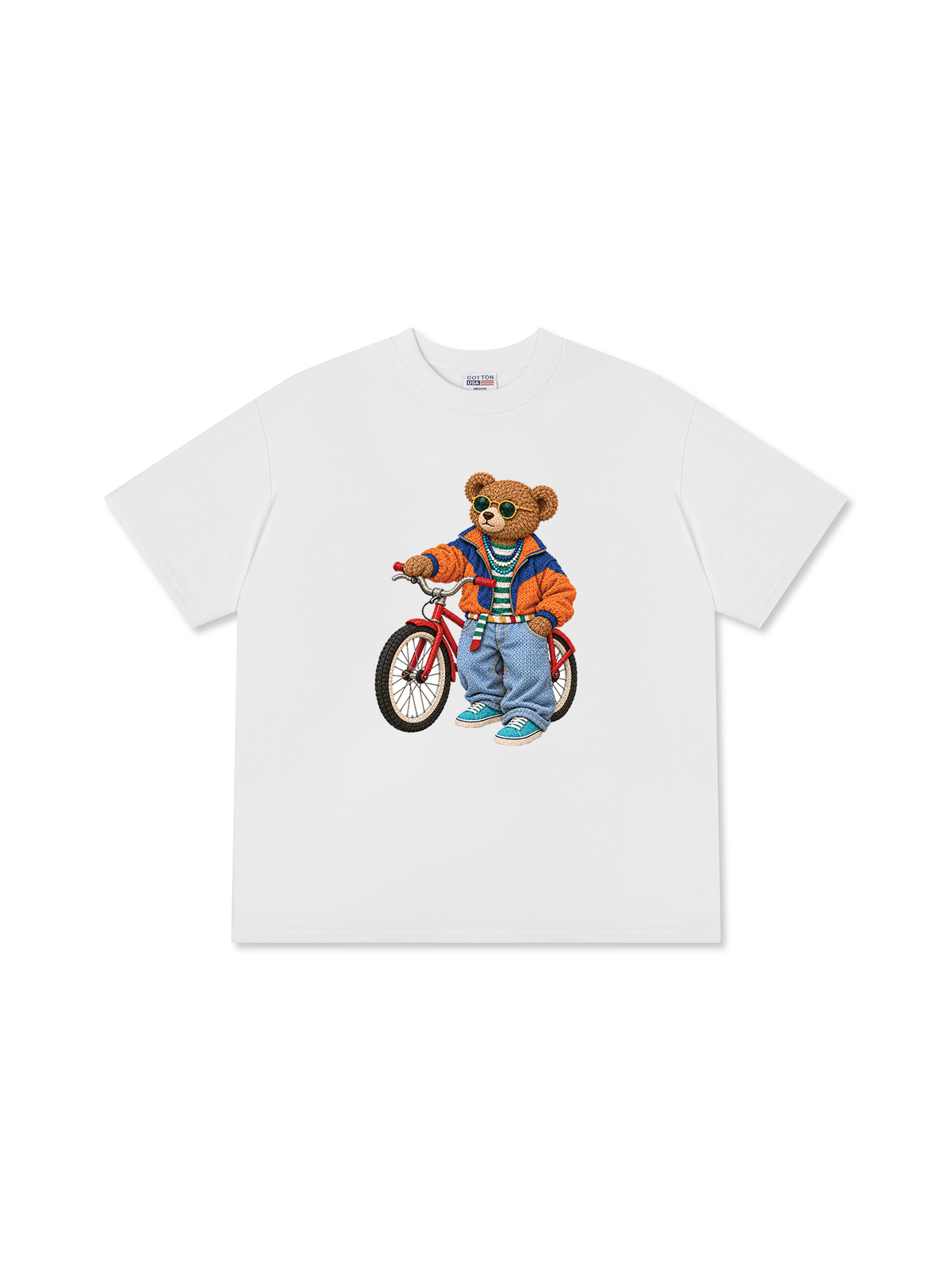 Áo Thun Relaxed Fit Bear Cycling